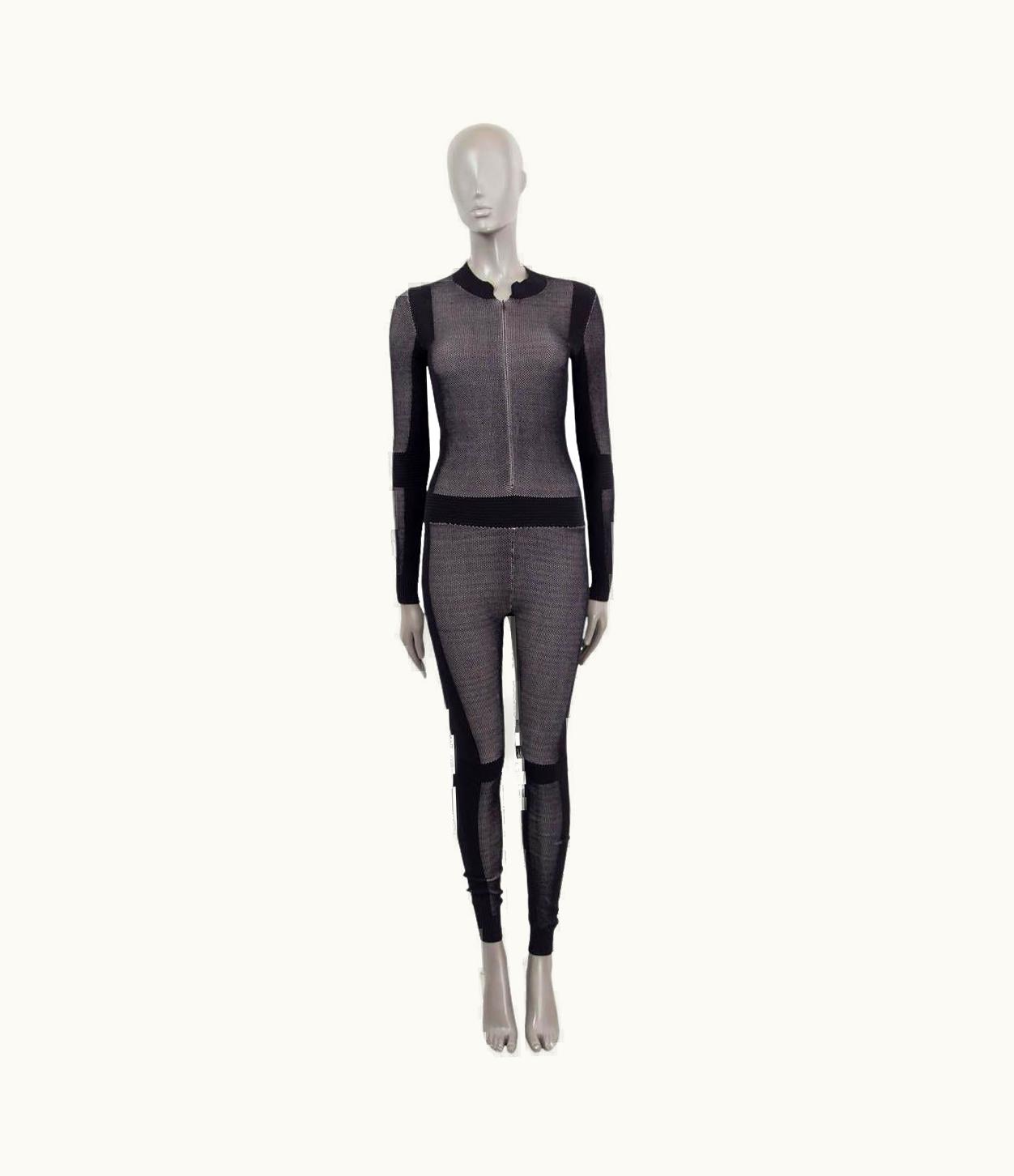 Chanel Chanel Black Viscose 2016 16b Technical Knit Jumpsuit