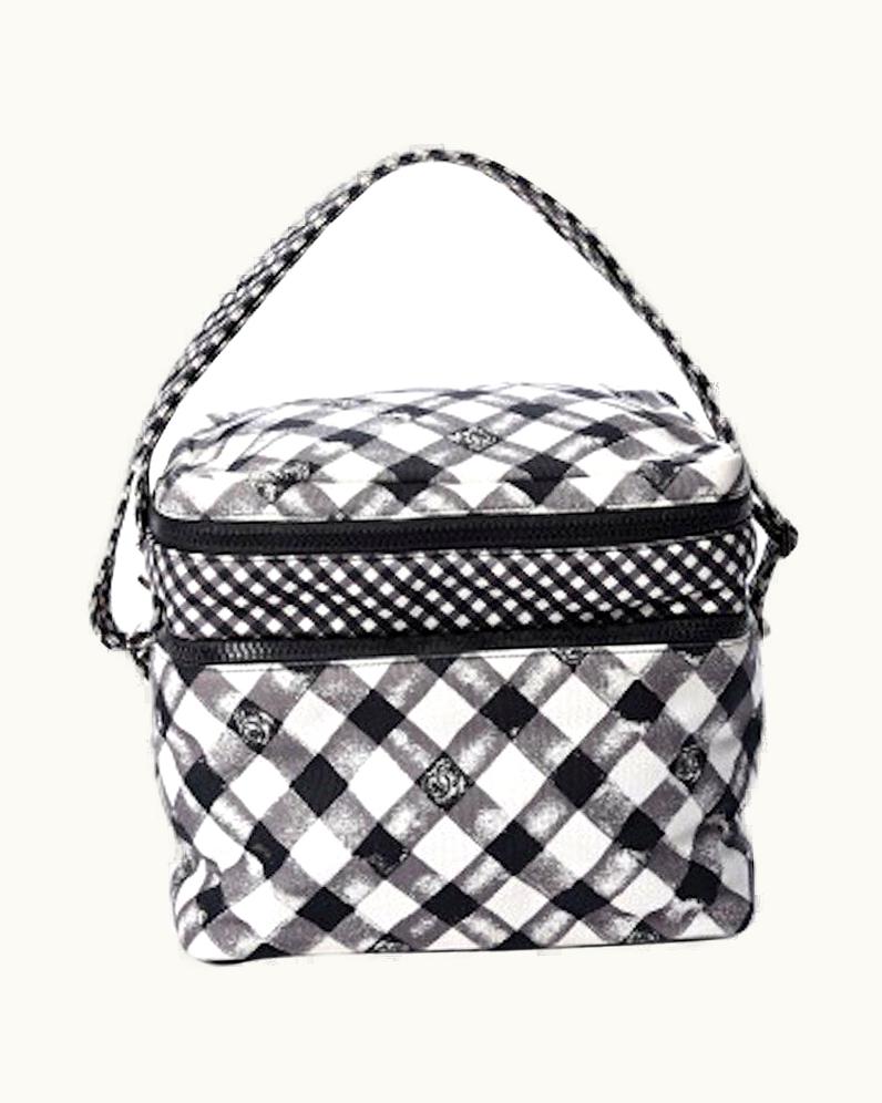 Chanel Chanel Lunch Box Shoulder Bag In Black Gingham