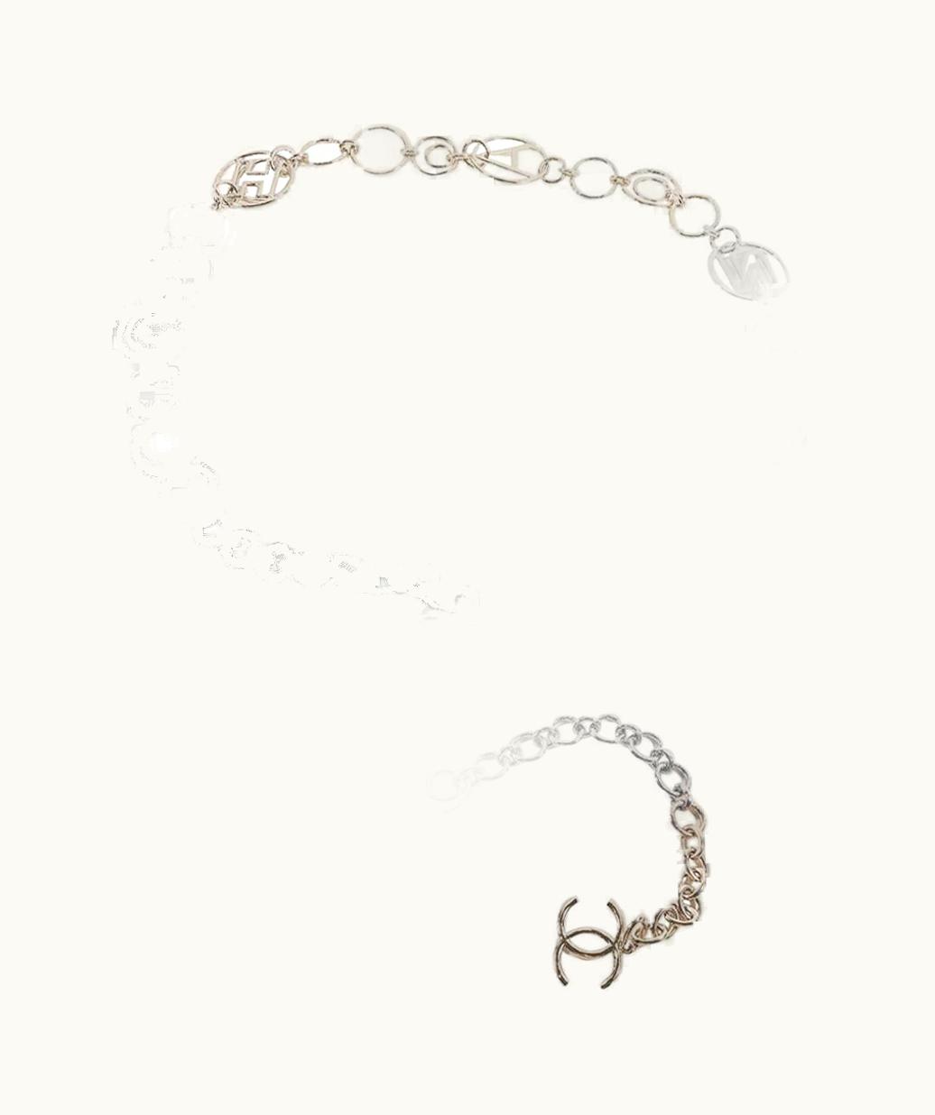 Chanel Chanel Pale Gold Tone Chain Belt And Necklace