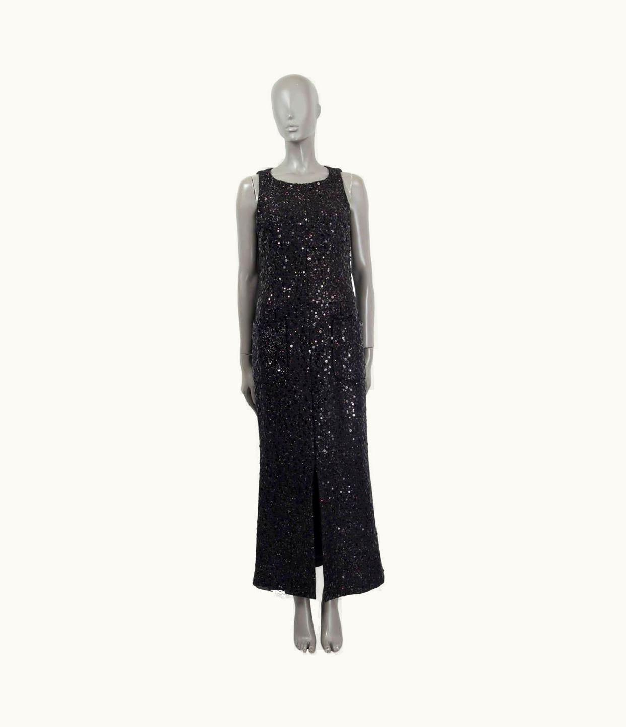 Chanel Chanel Black 2017 17k Sequin Sleeveless Maxi Dress