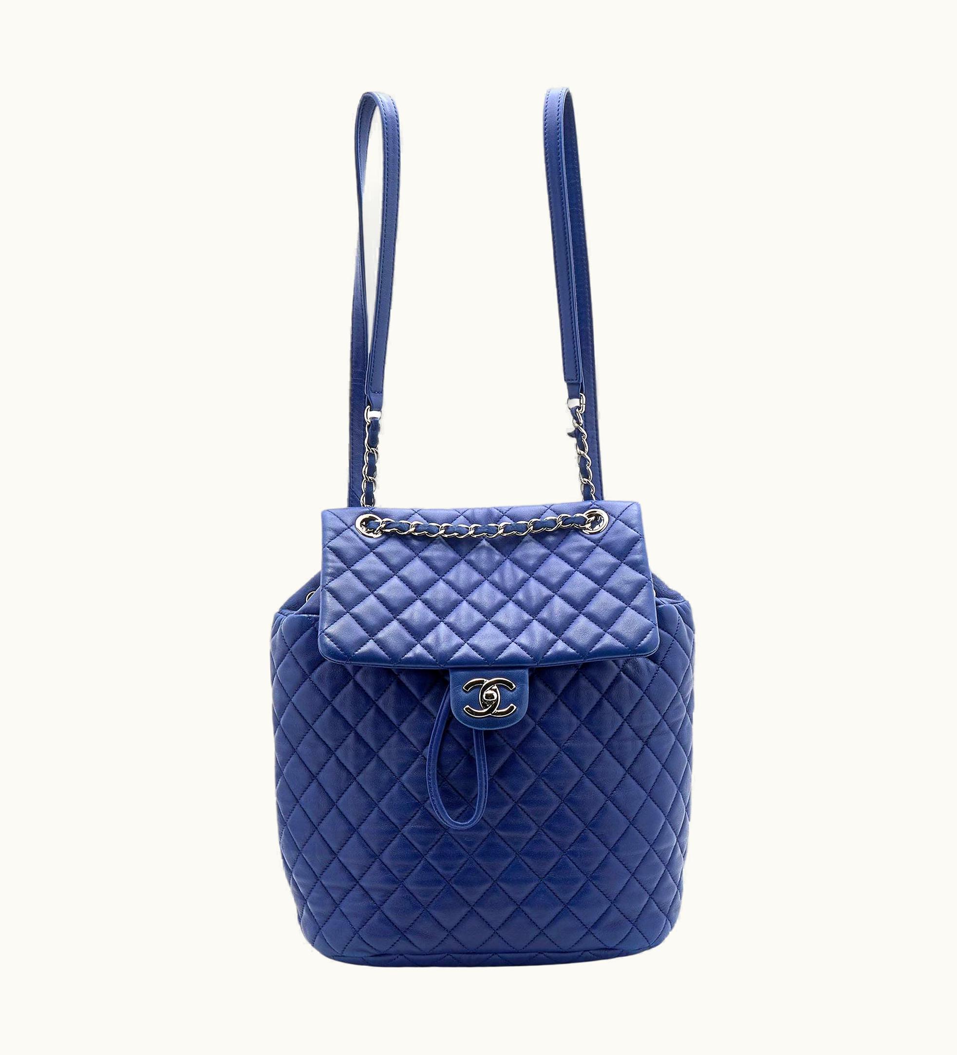Chanel Chanel Blue Quilted Leather Large Urban Spirit Backpack