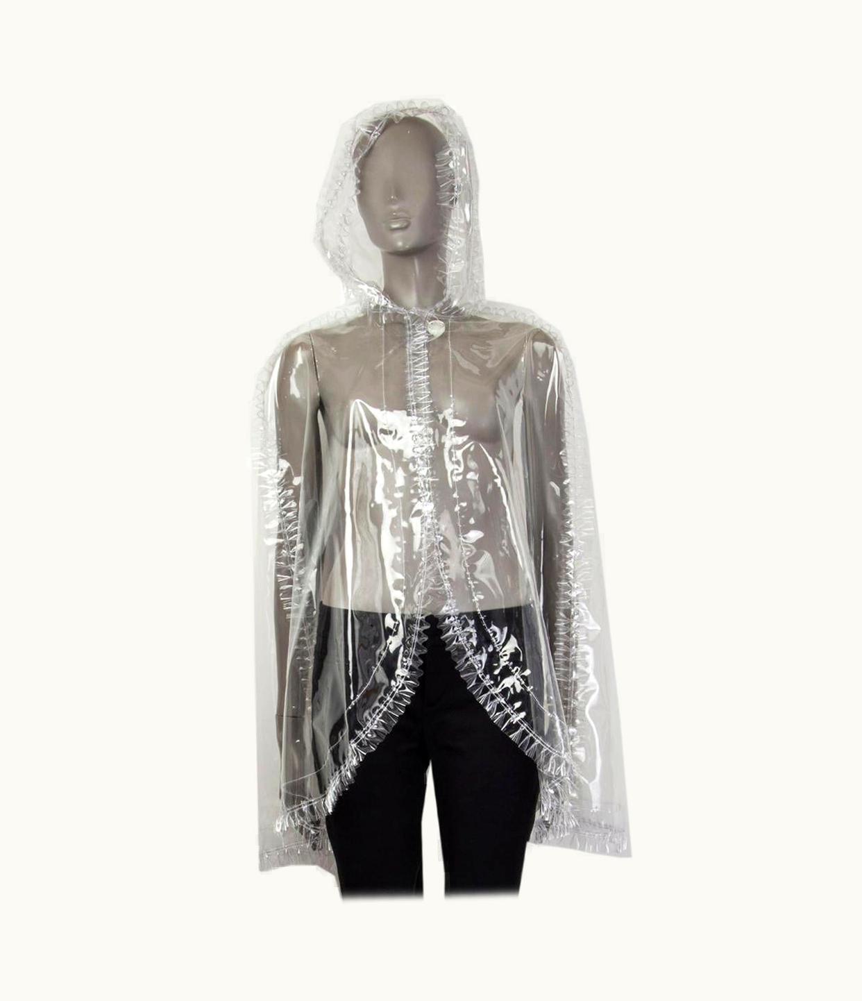Chanel Chanel Clear Pvc Rain Cape Jacket S/S 2018 Runway