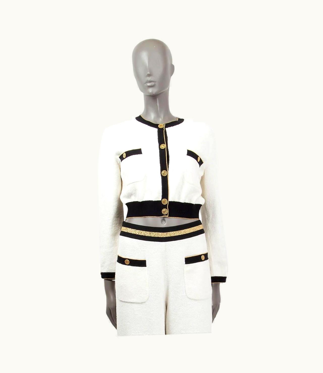 Chanel Chanel White Cotton 2019 19c La Pausa Terrycloth Cardigan Jacket