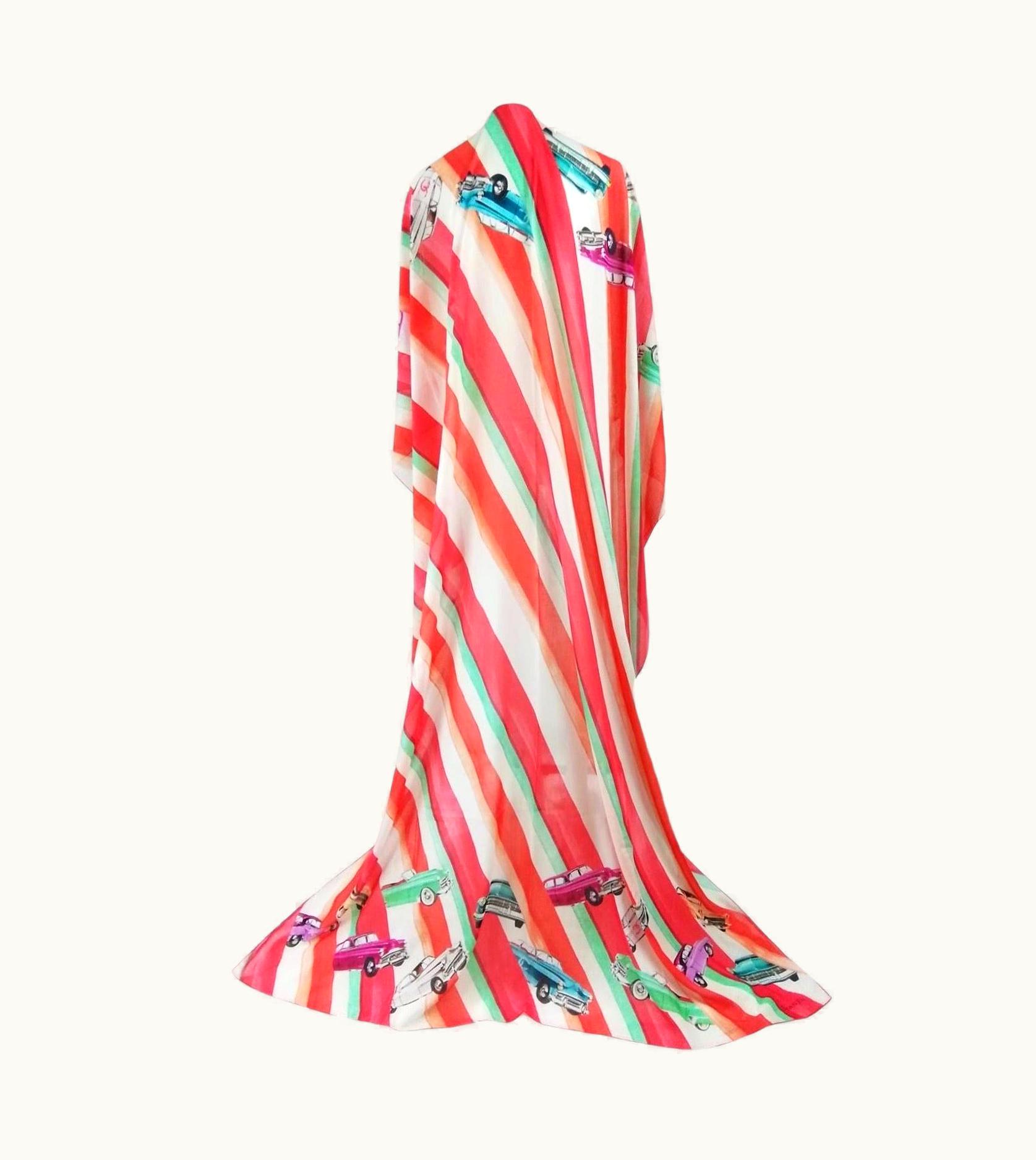 Chanel Chanel Batiste Cotton Shawl/pareo Resort 2017 Cuba 17c UZ0594327