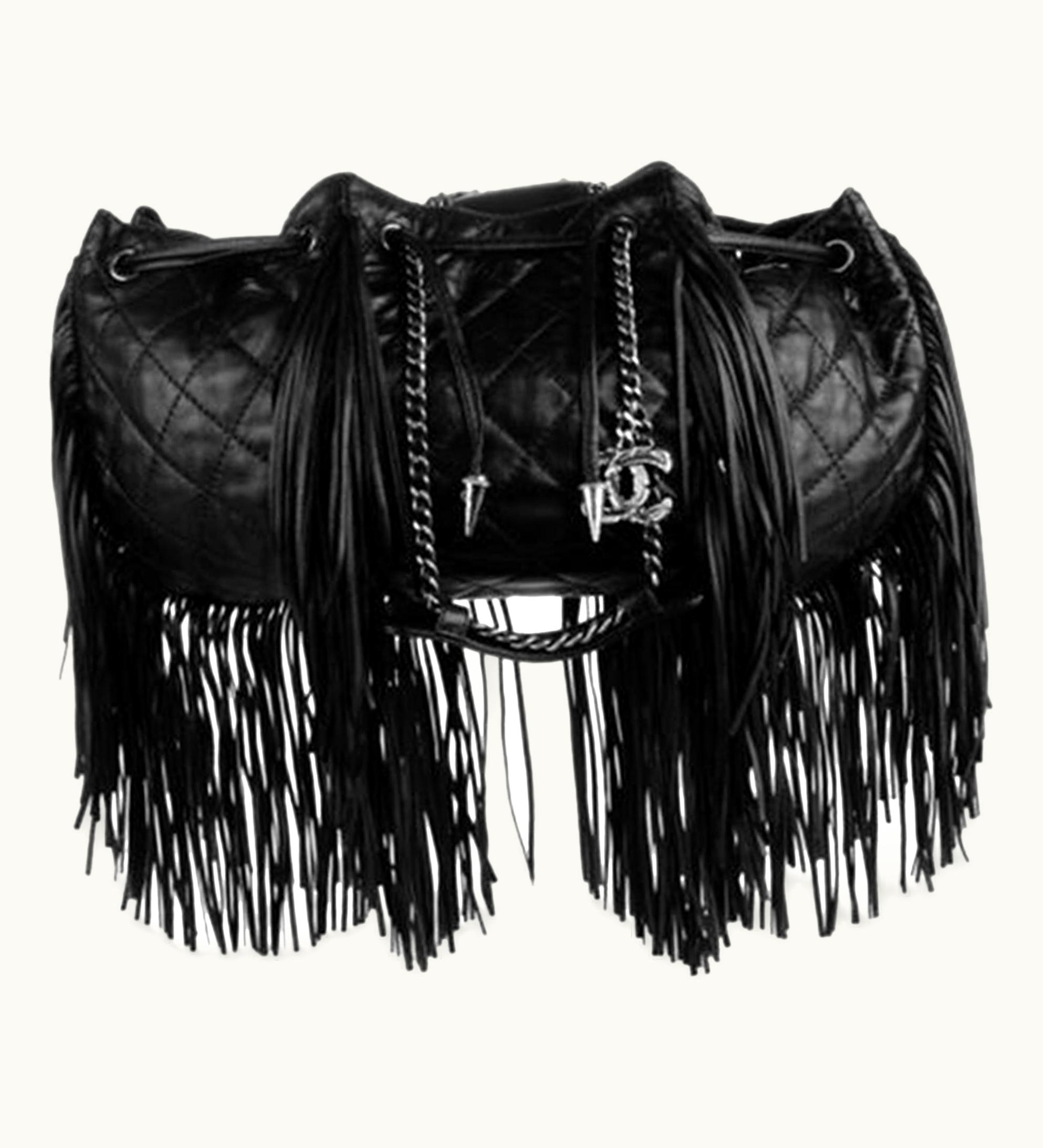 Chanel Chanel Small Mini Drawstring Bucket Quilted Rare Crossbody Lambskin Leather Bag