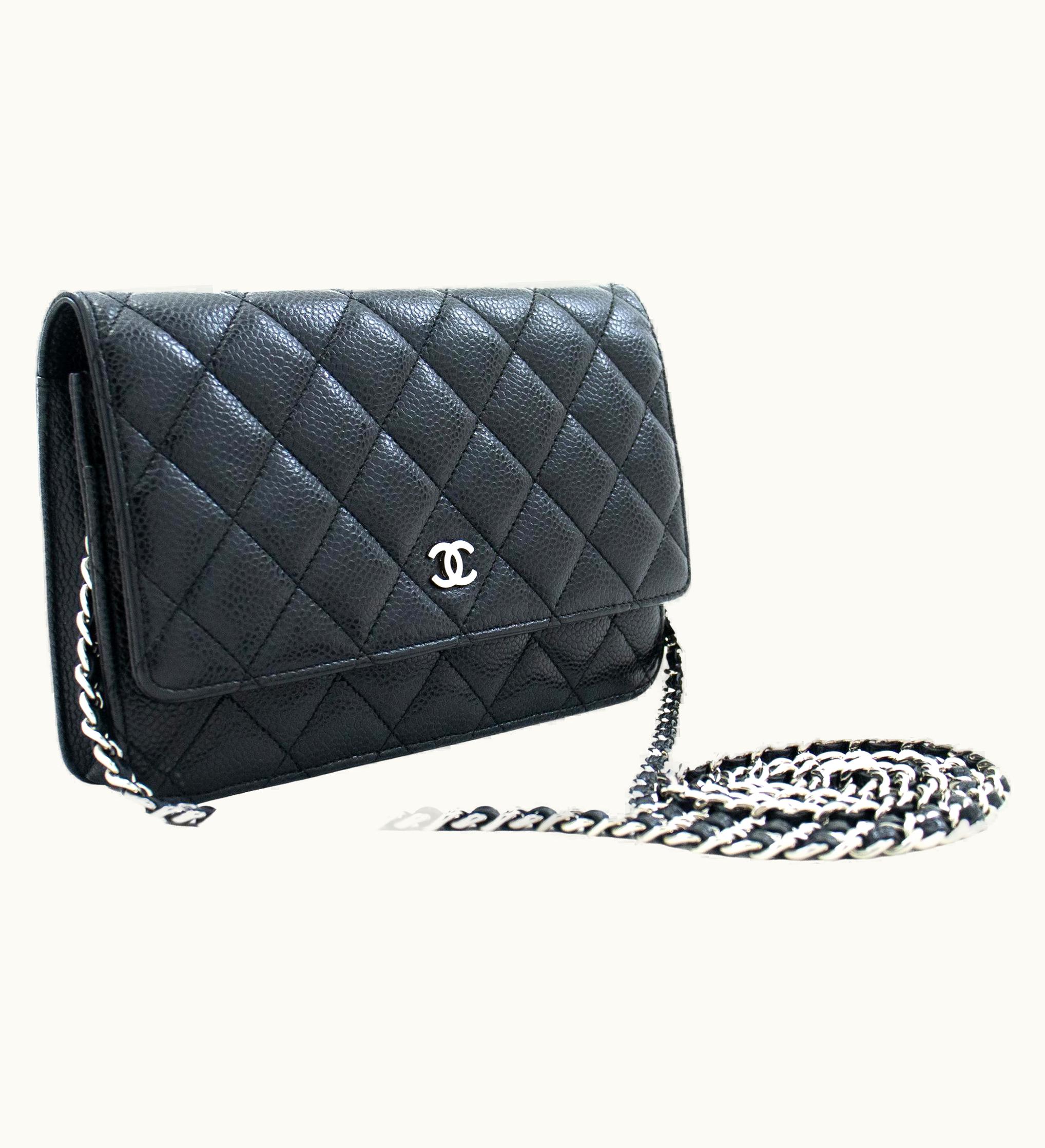 Chanel Chanel Caviar Woc Wallet On Chain Black Shoulder Crossbody Bag UZ0594417