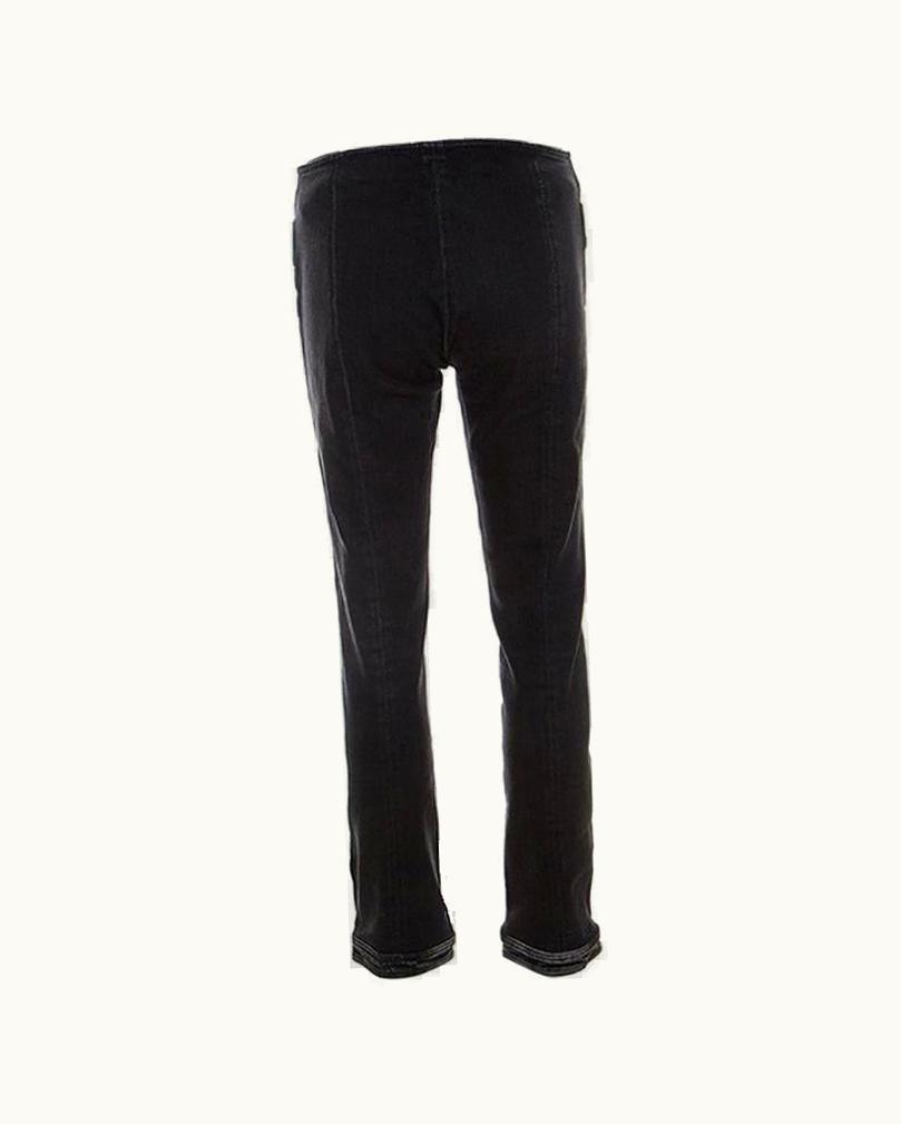 Chanel Chanel Black Stretch Cotton Denim Straight Fit Jeans