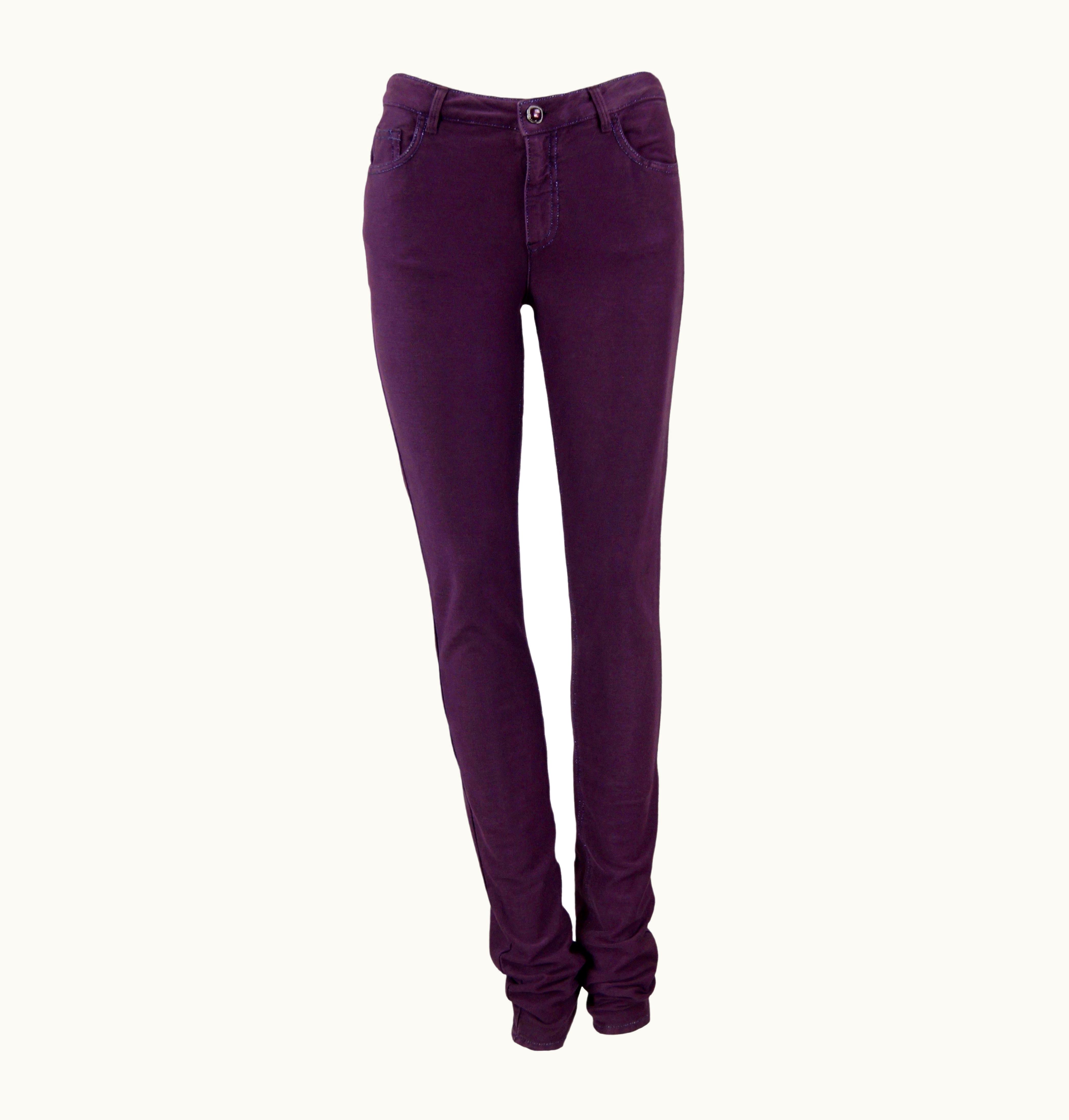 Chanel Chanel Purple Velvet Jeans Pre Fall 2011 Paris Byzance Fr