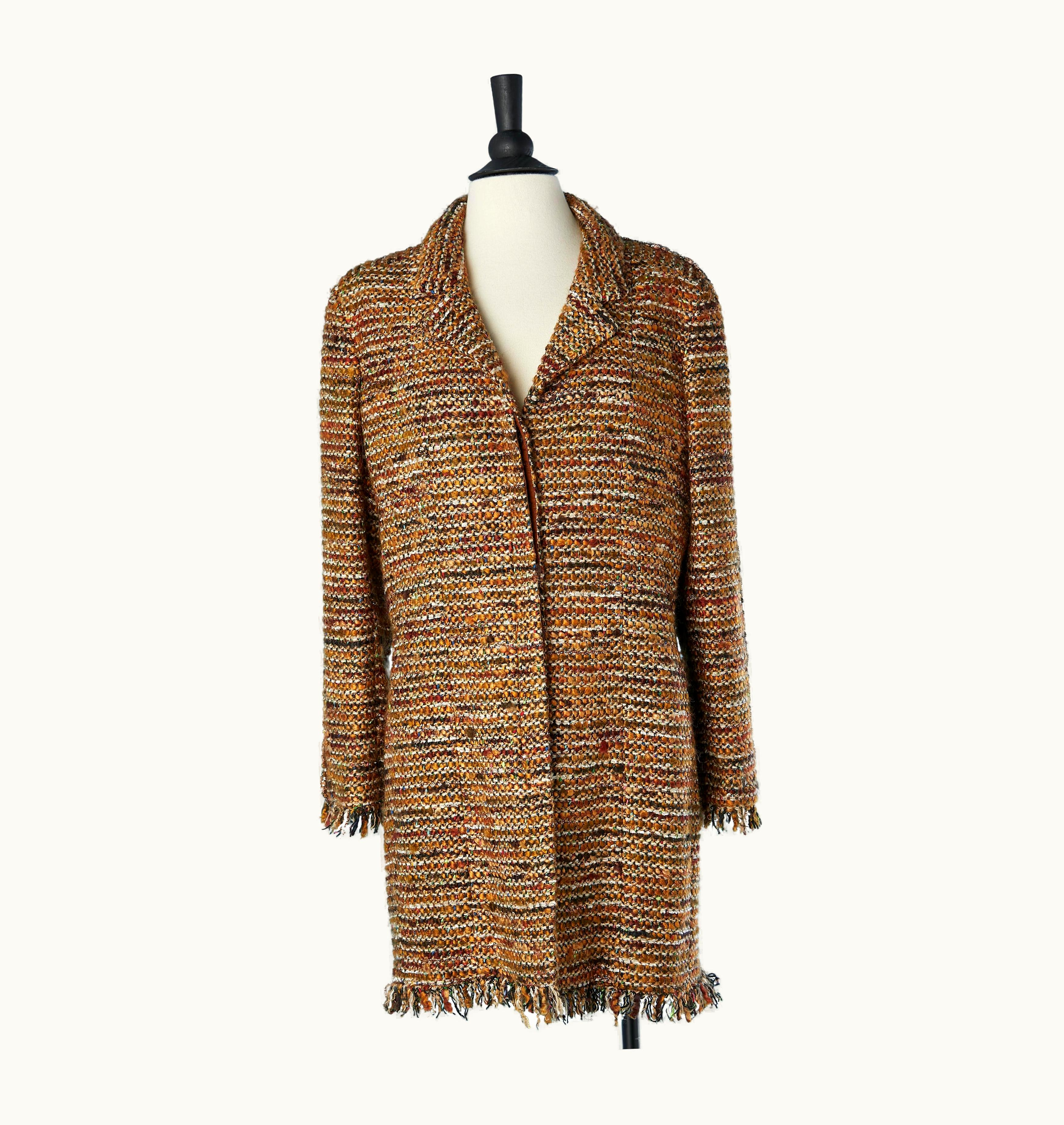 Chanel Evening Coat In Tweed And Beaded Work Chanel Metiers d'Art Collection Byzance