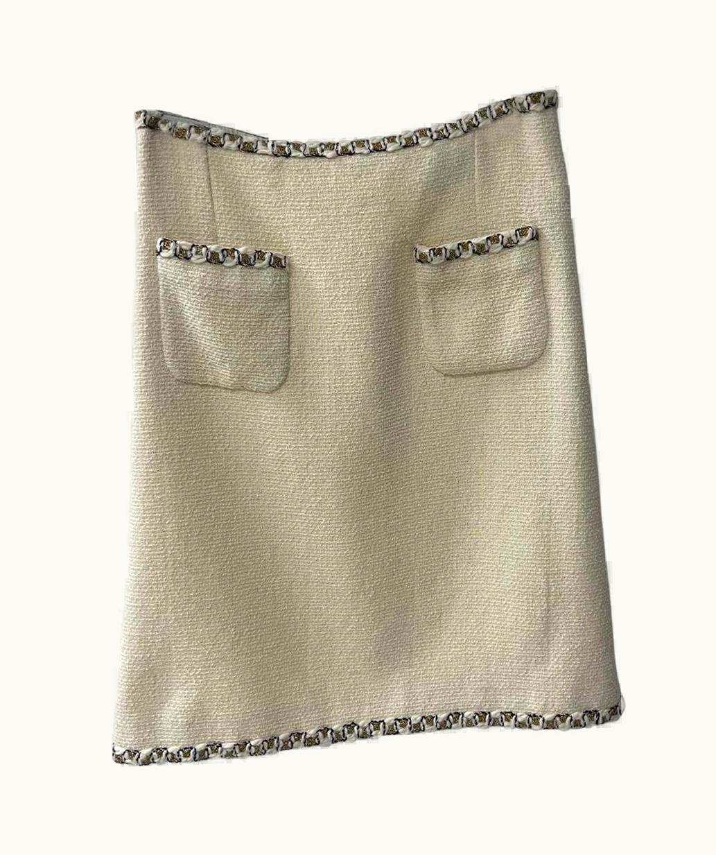 Chanel Chanel Paris Byzance 2 Pocket Tweed Skirt