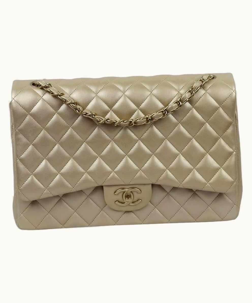 Chanel Chanel 2012 Maxi Classic Quilted Leather Double Flap Shoulder Bag UZ0594576