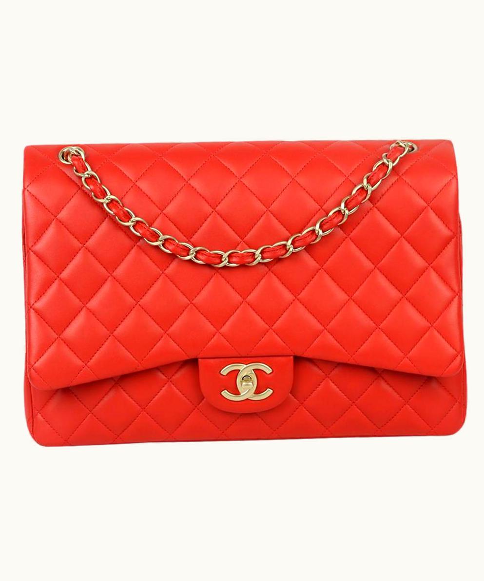 Chanel Chanel 2012 Maxi Classic Quilted Leather Double Flap Shoulder Bag UZ0594577