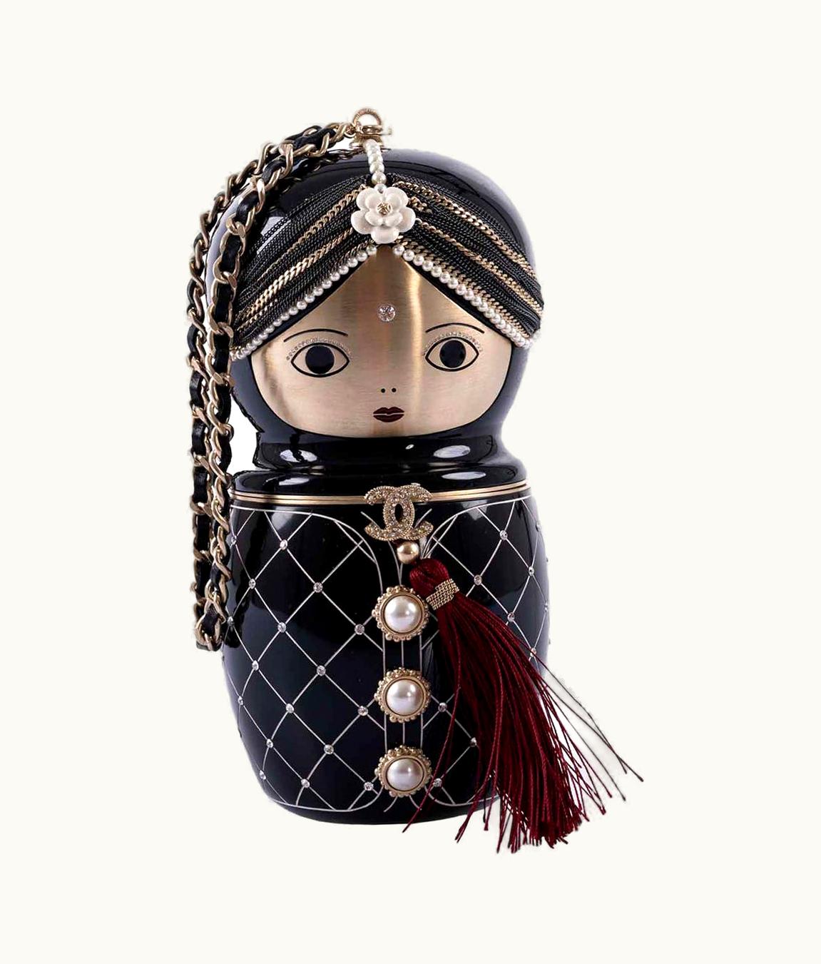 Chanel Chanel Paris-Bombay Black Lucite Métiers d'Art Matryoshka Runway Bag 2012