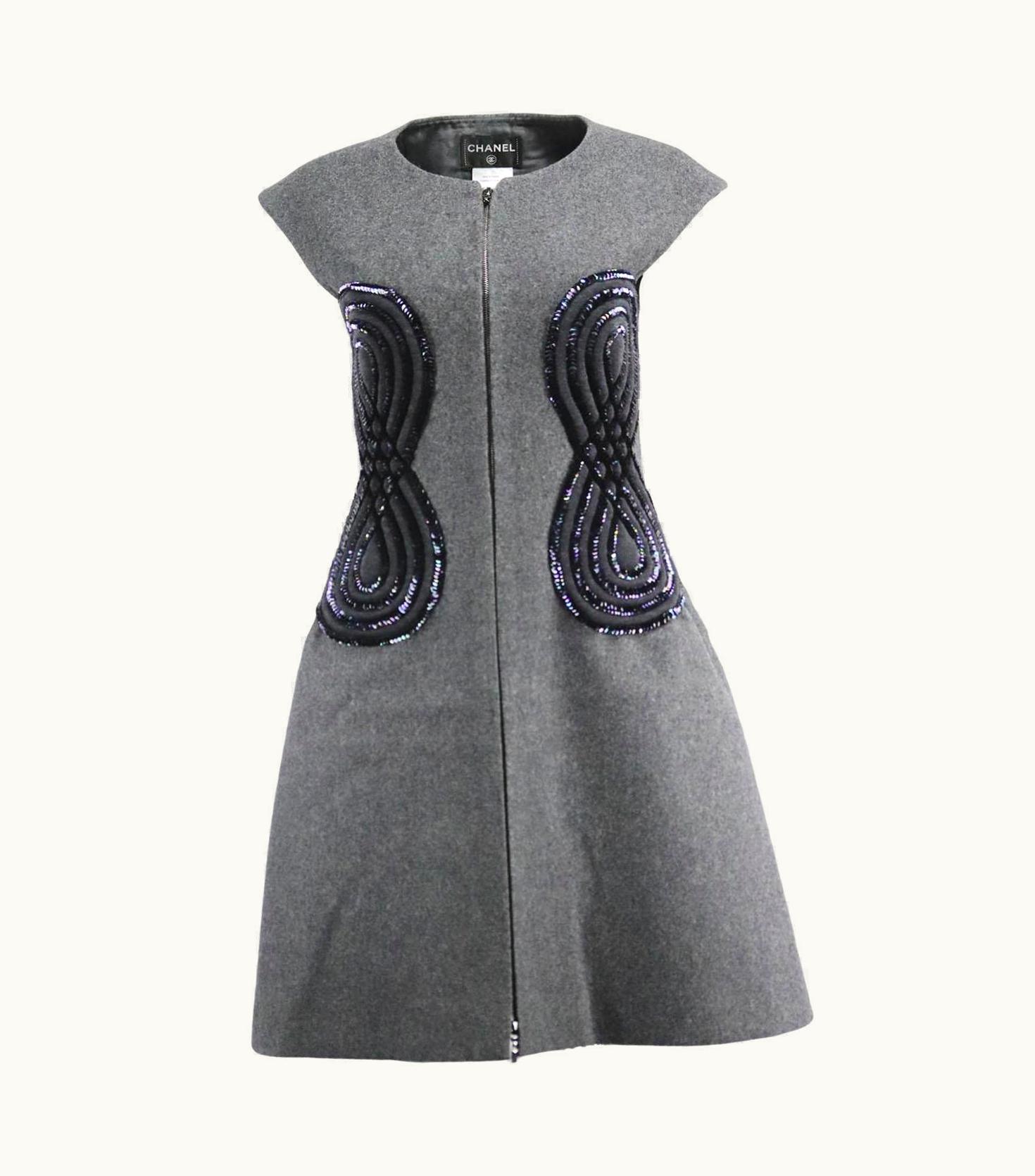 Chanel Chanel 2012 Sequined Wool Dress Uk