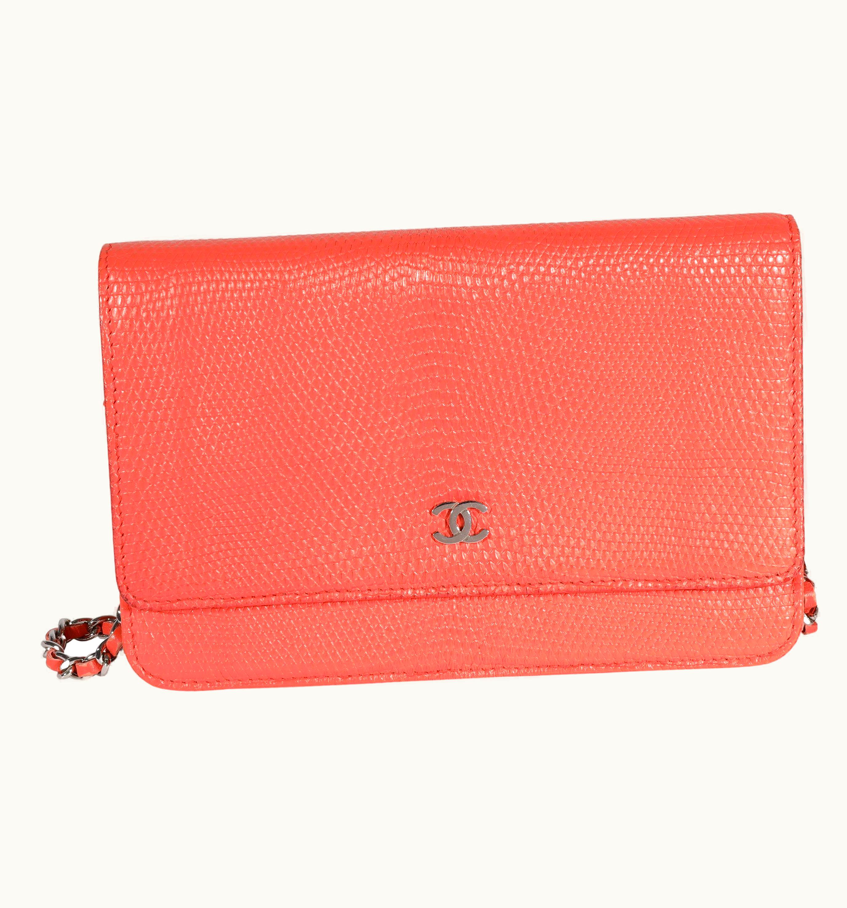 Chanel Chanel Coral Lizard Wallet On Chain UZ0594862