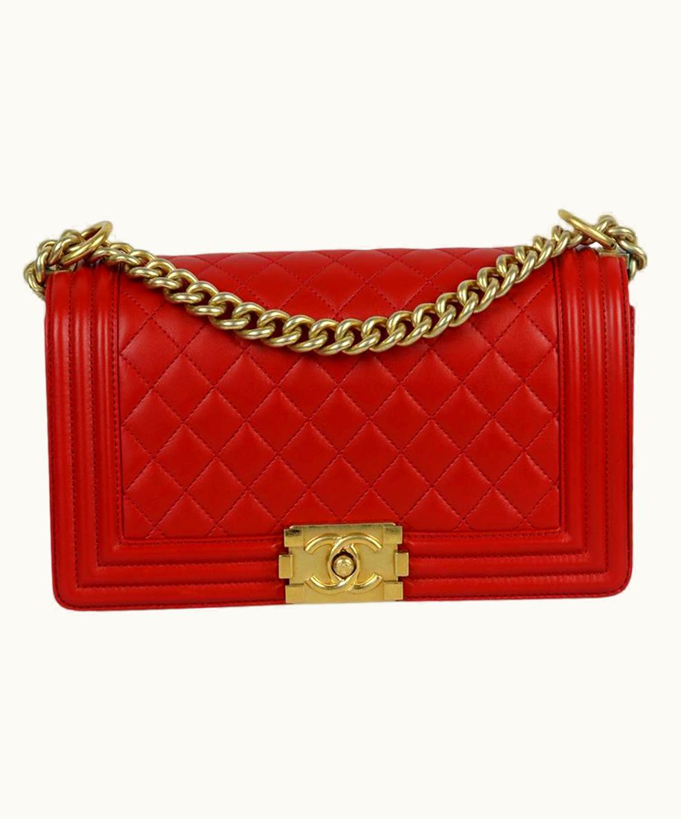 Chanel Chanel 2015 Boy Medium Quilted Leather Shoulder Bag UZ0594878