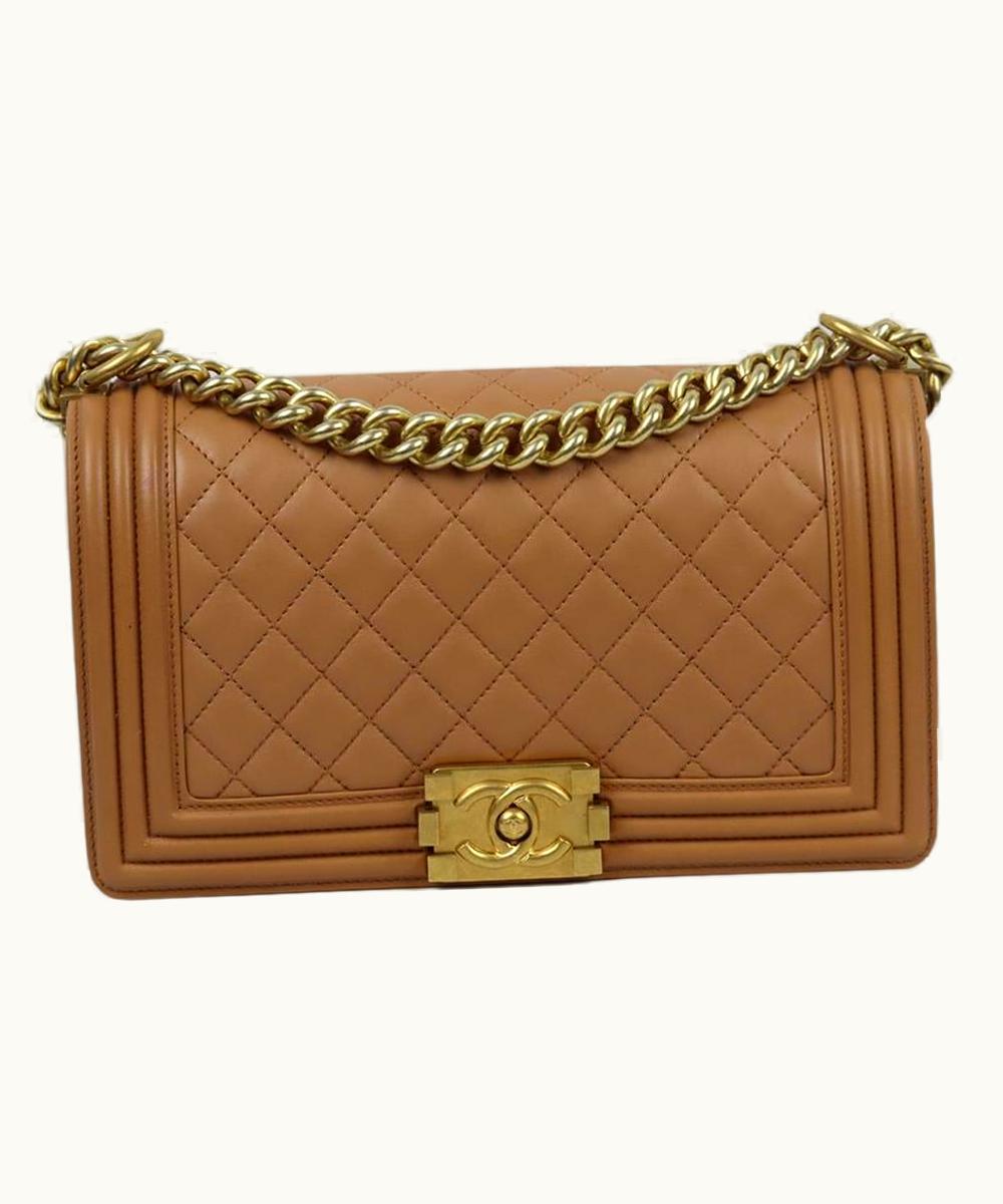 Chanel Chanel 2015 Boy Medium Quilted Leather Shoulder Bag UZ0594879