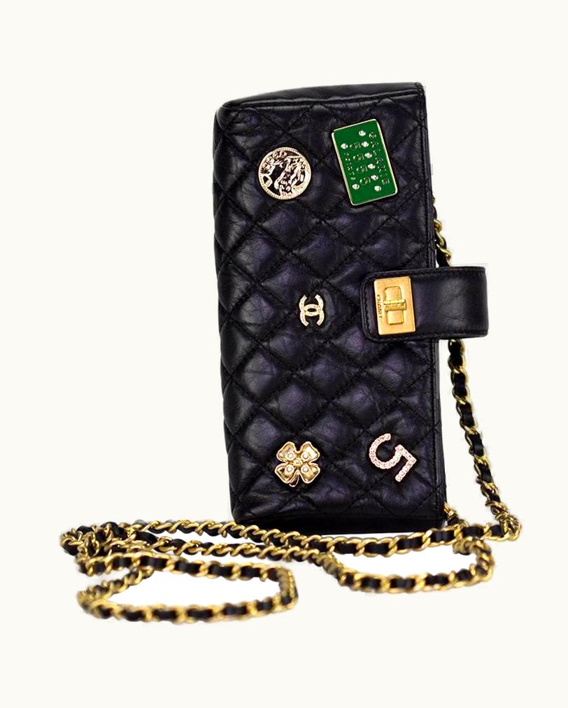 Chanel Chanel 2016 Limited Edition Quilted Lambskin Lucky Charm Casino Crossbody Clutch