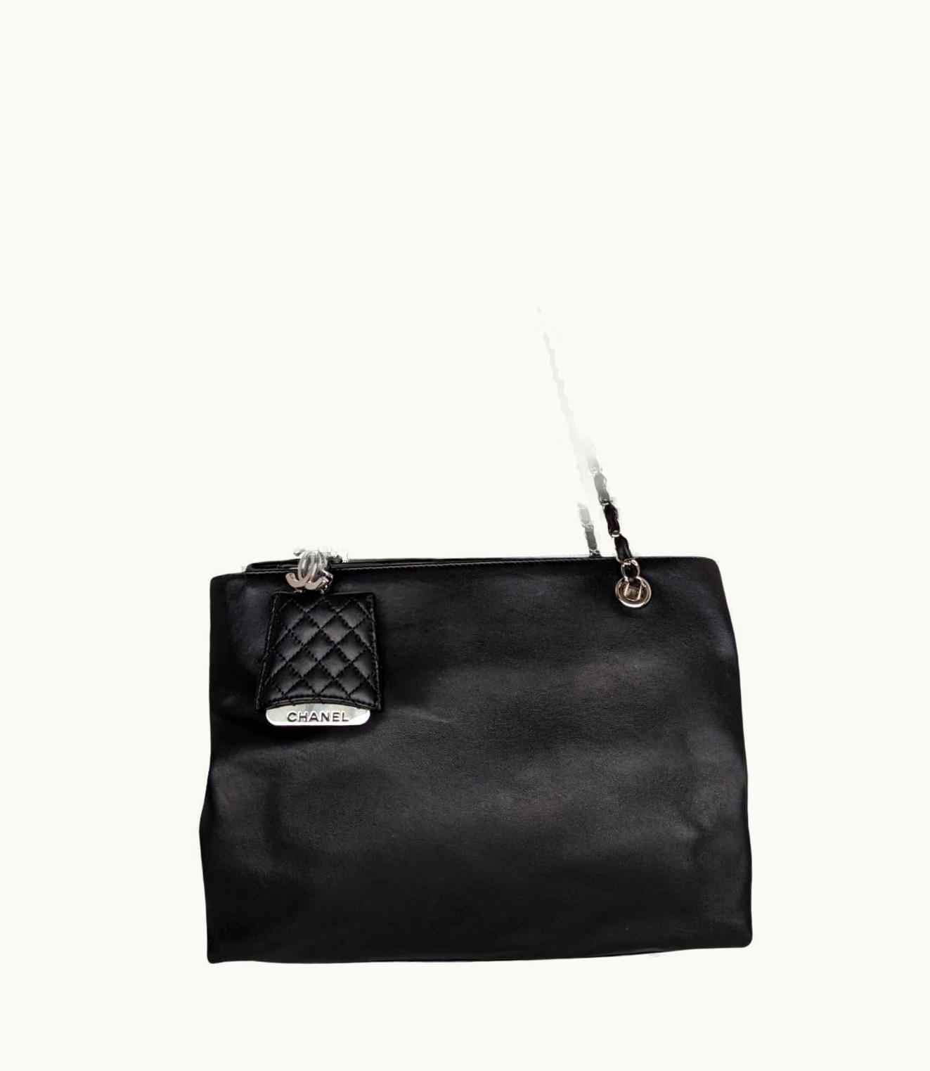 Chanel Chanel Accordion Shopping Lambskin Medium Tote