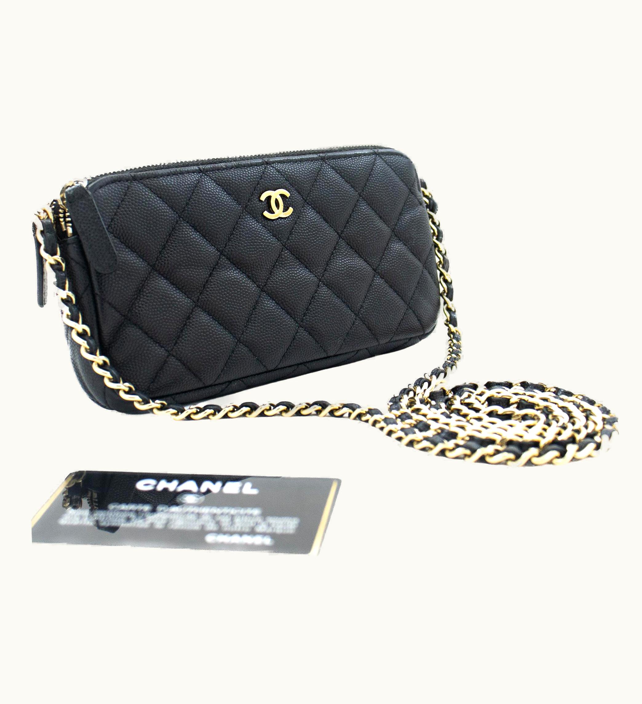 Chanel Chanel Caviar Woc Wallet On Chain Double Zip Chain Shoulder Bag