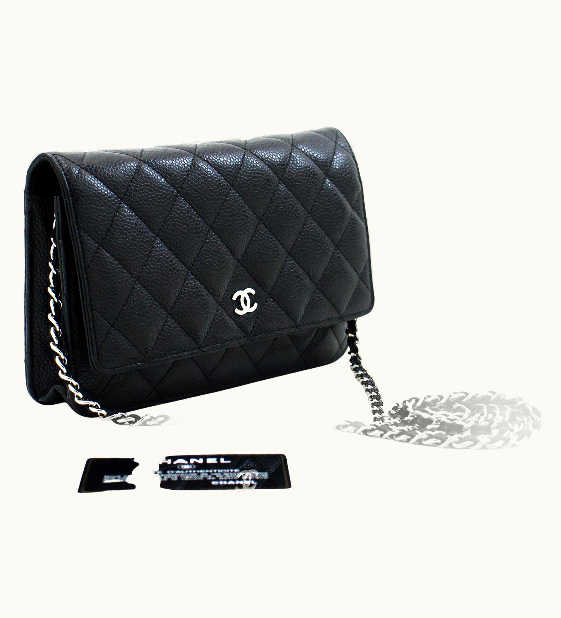 Chanel Chanel Caviar Woc Wallet On Chain Black Shoulder Crossbody Bag UZ0595147