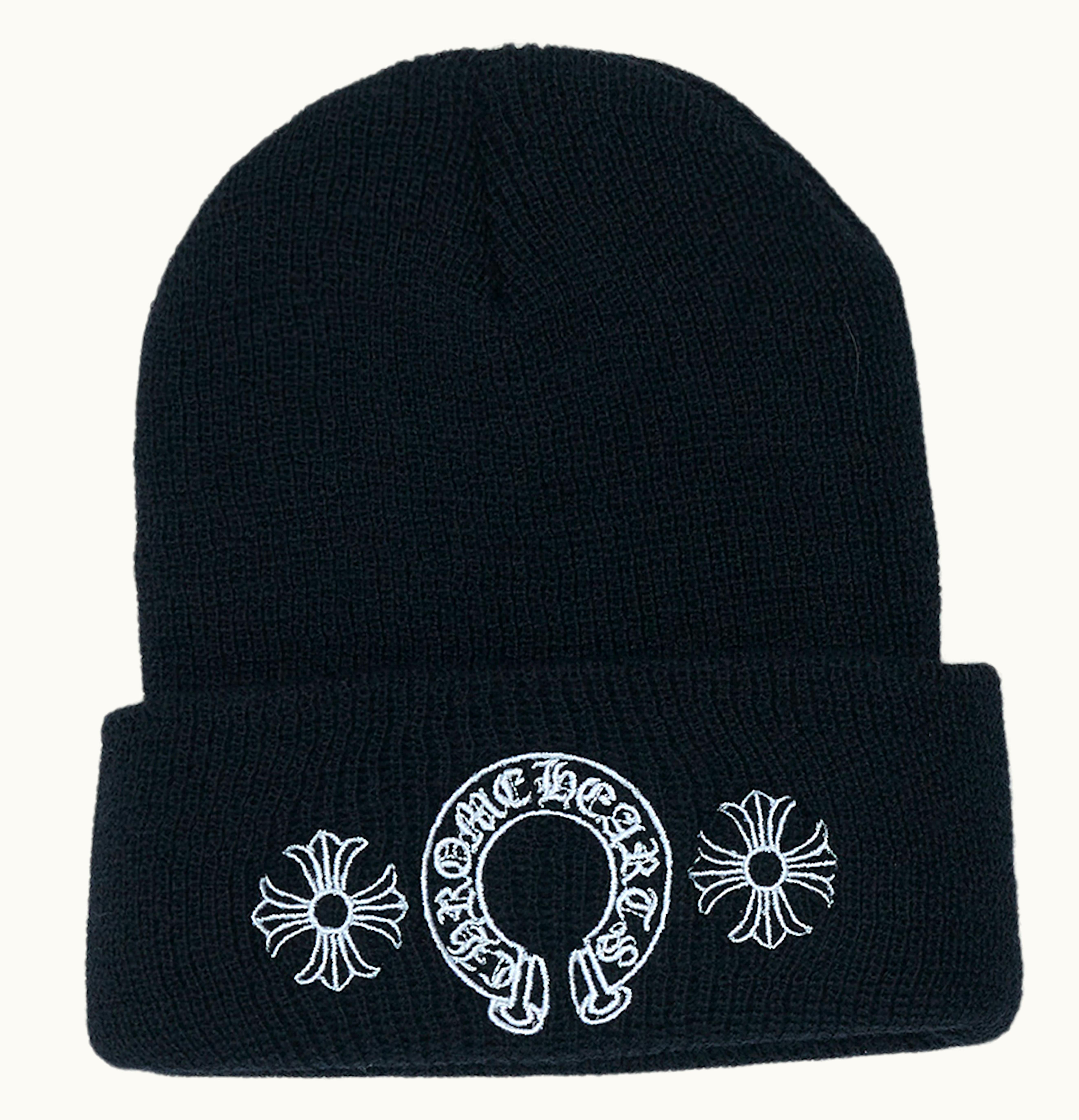 Chrome Hearts Chrome Hearts Horse Shoe Beanie Black