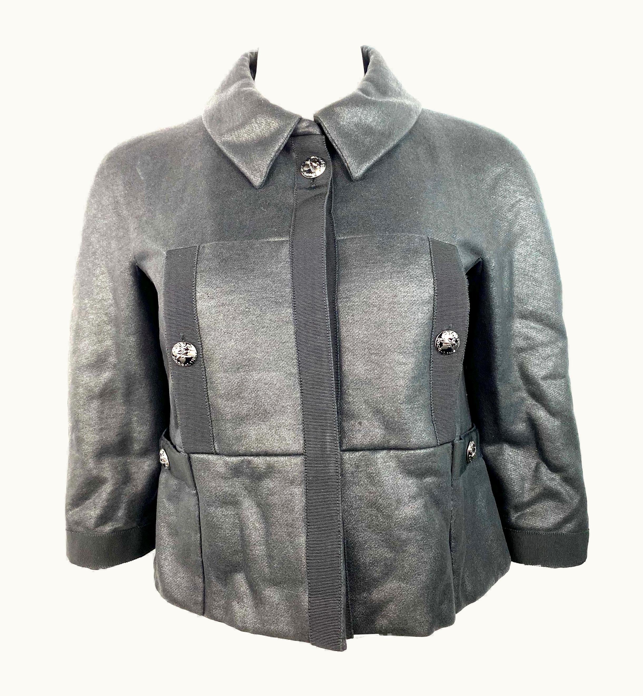 Chanel 2019 Coco Chanel Cruise Resort Collection Black, Navy Cotton Jacket