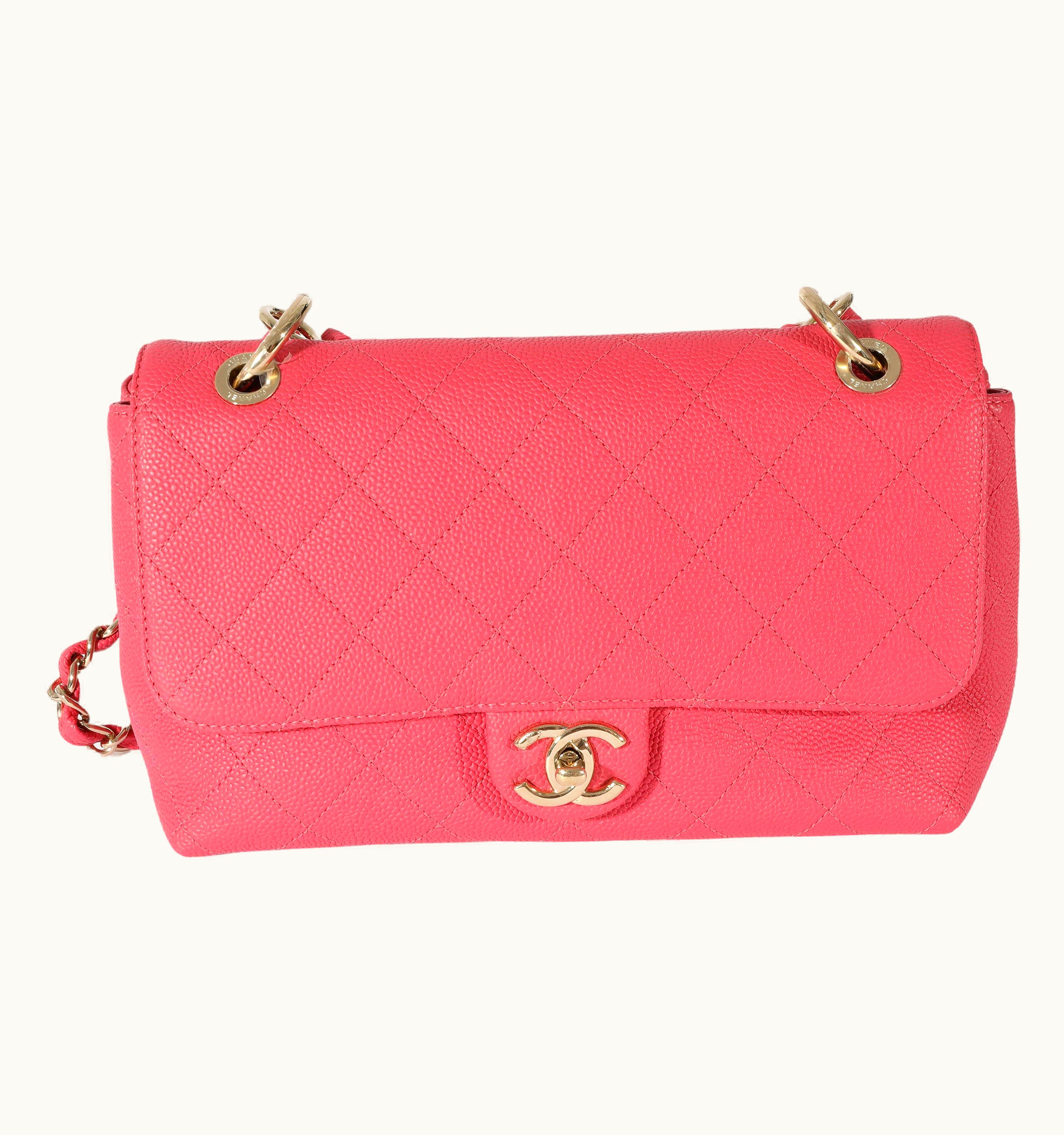 Chanel Chanel Pink Caviar Medium City Walk Flap Bag