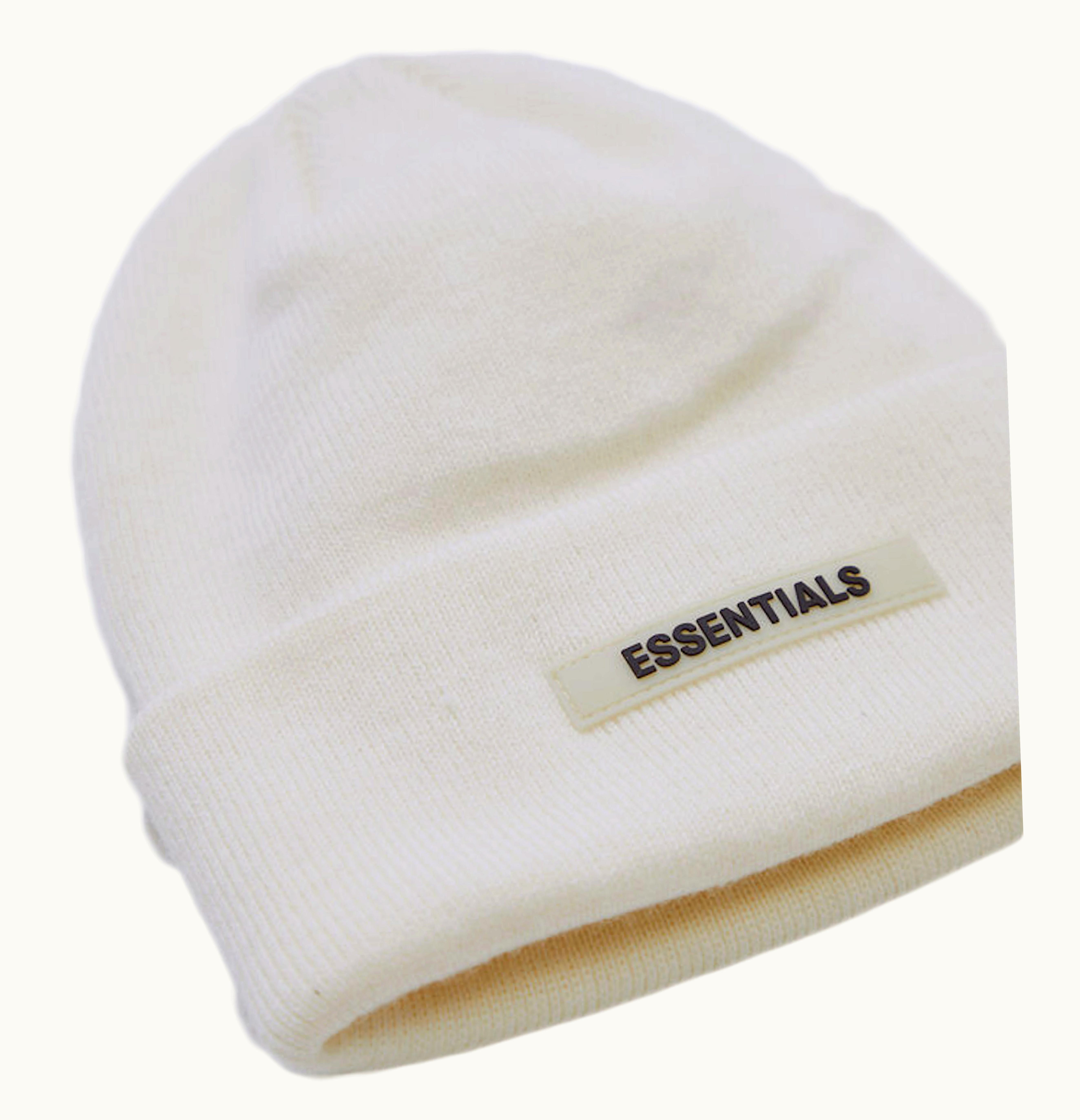 FEAR OF GOD FEAR OF GOD ESSENTIALS Cuff Beanie White