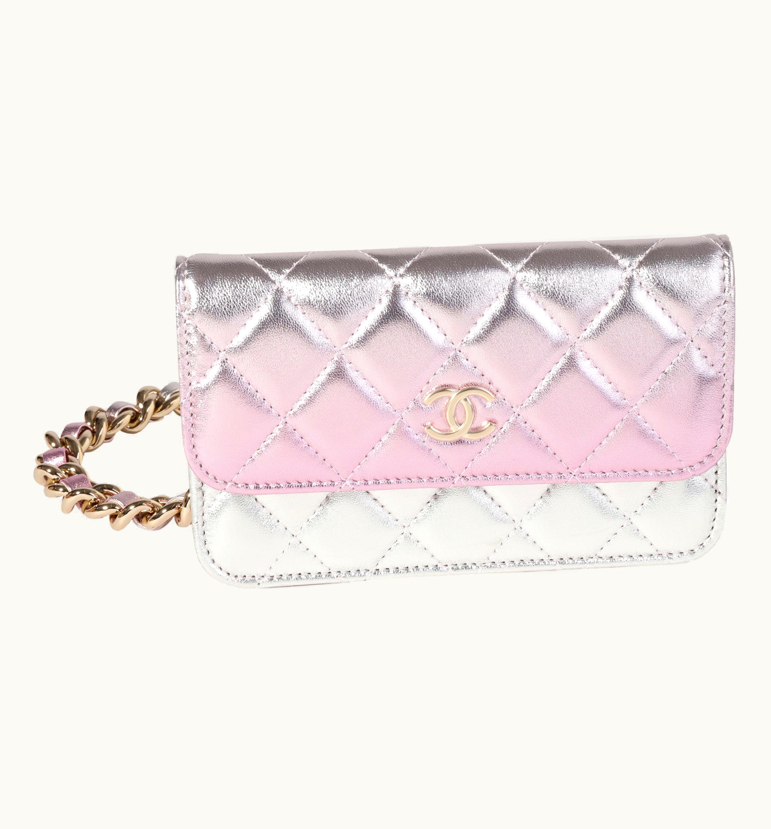 Chanel Chanel Iridescent Quilted Lambskin Coco Punk Flap Clutch With Chain
