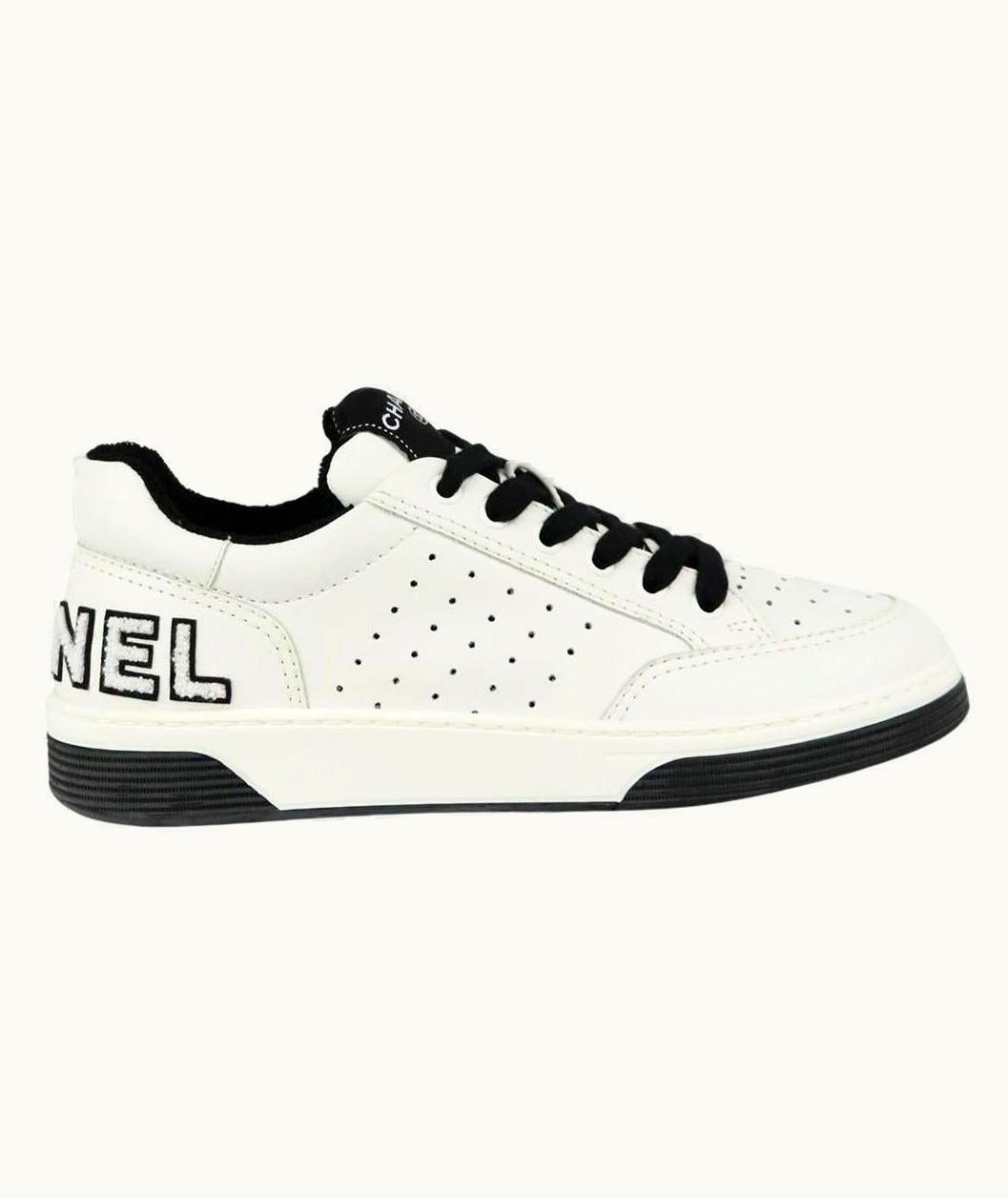 Chanel Chanel 2021 Logo Leather Sneakers Eu 38 Us