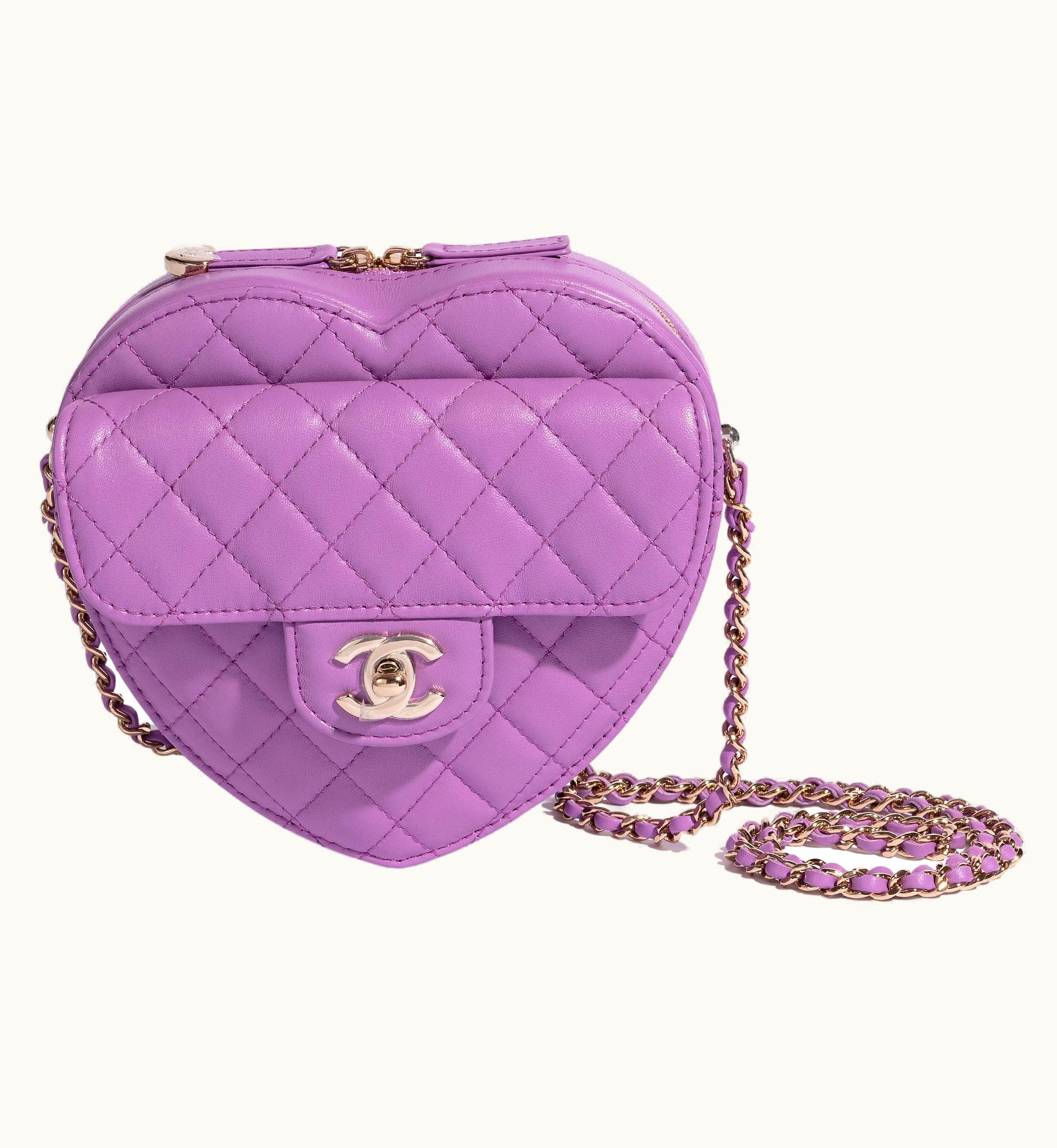 Chanel Chanel 2022 Lilac Heart Bag