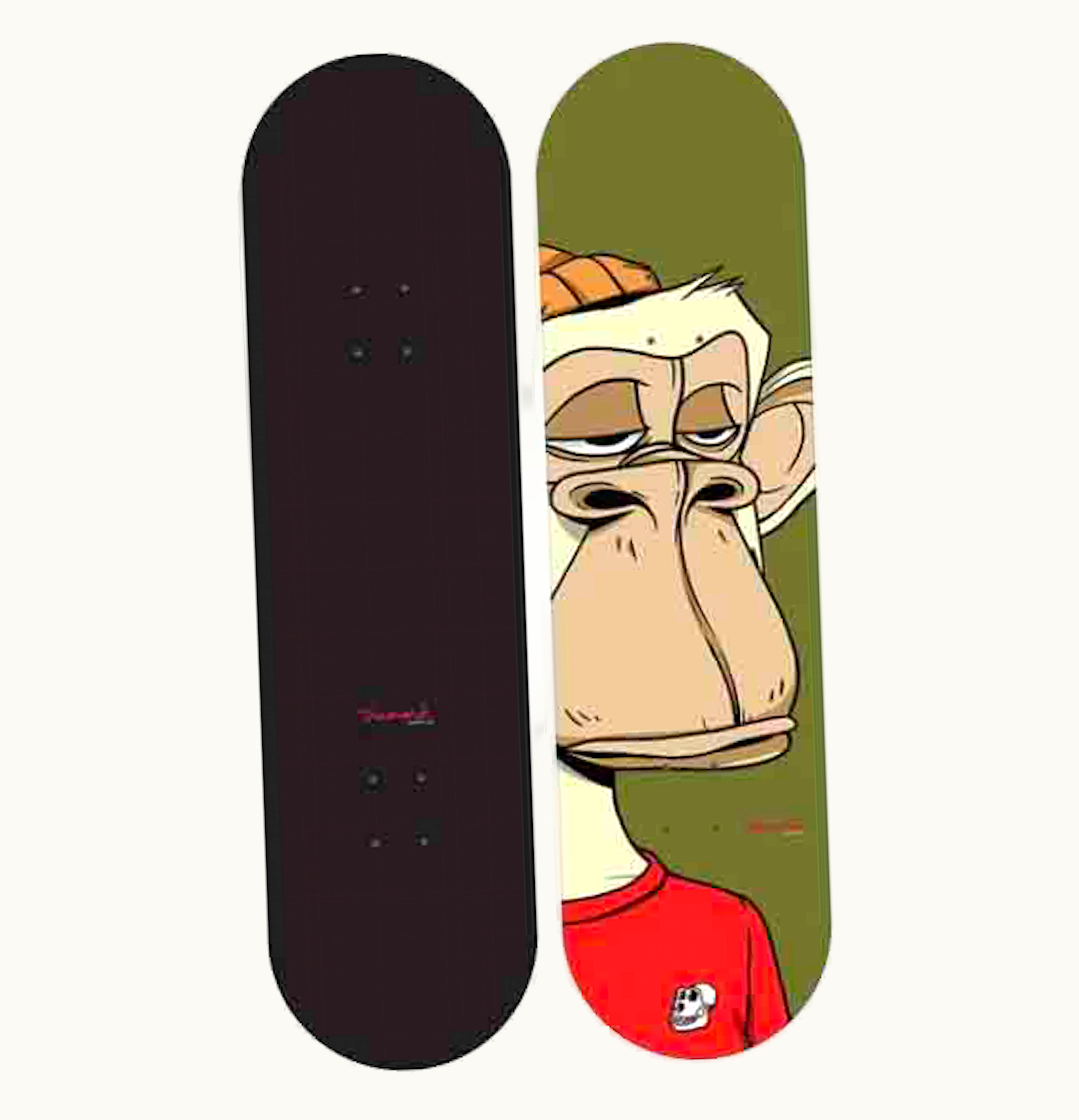 Diamond Supply Co. Diamond Supply Co x Bored Ape Yacht Club Beanie Ape Skateboard Deck Black