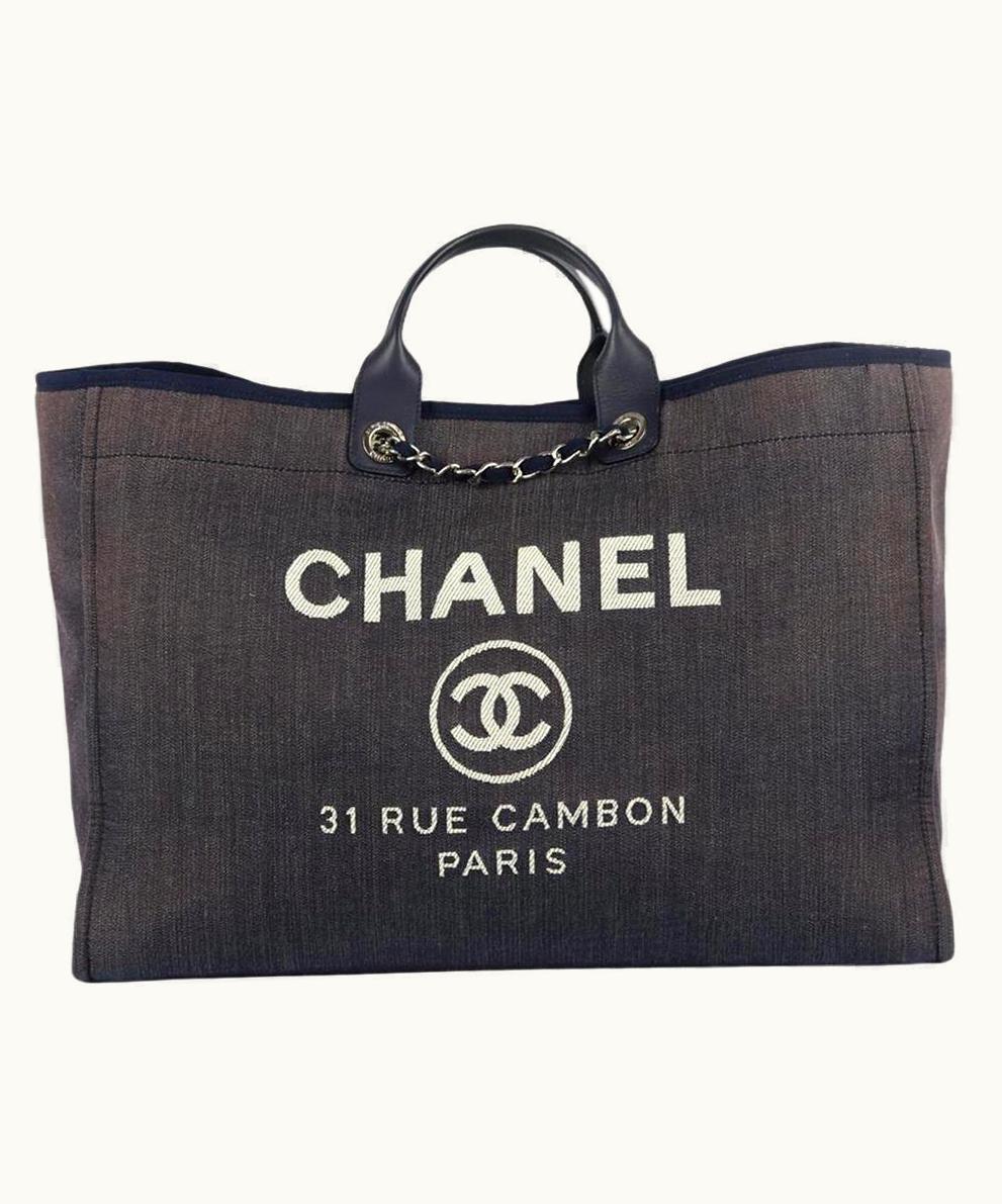 Chanel Chanel 2016 Deauville Extra Large Canvas And Leather Tote Bag UZ0595693