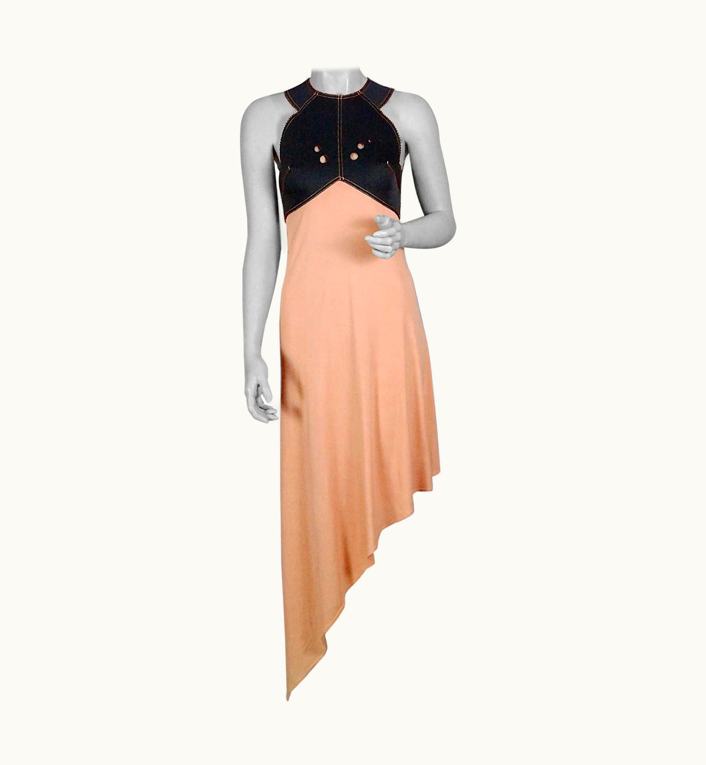 Jean-Paul Gaultier Vintage Jean Paul Gaultier Neoprene Asymmetric Dress