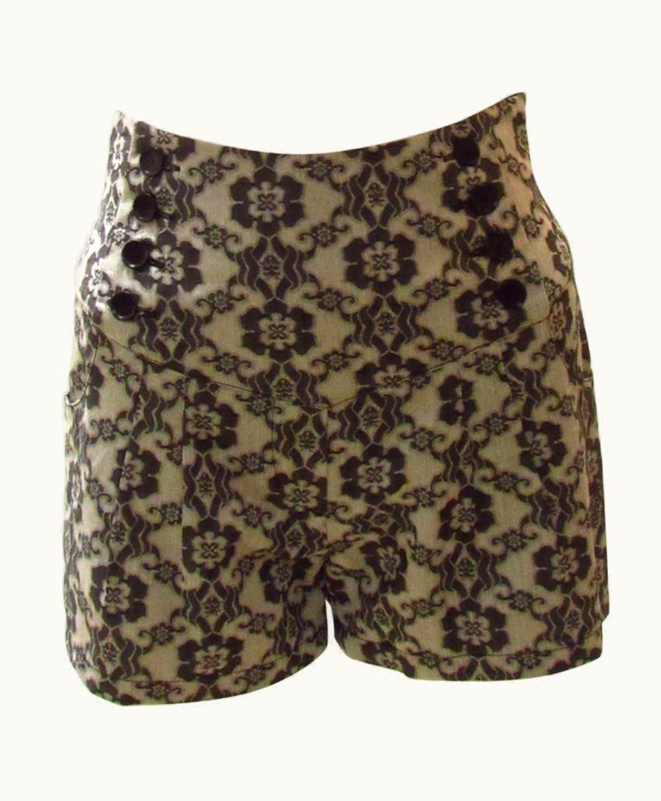 Jean-Paul Gaultier Jean Paul Gaultier Lace Pattern Sailor Short