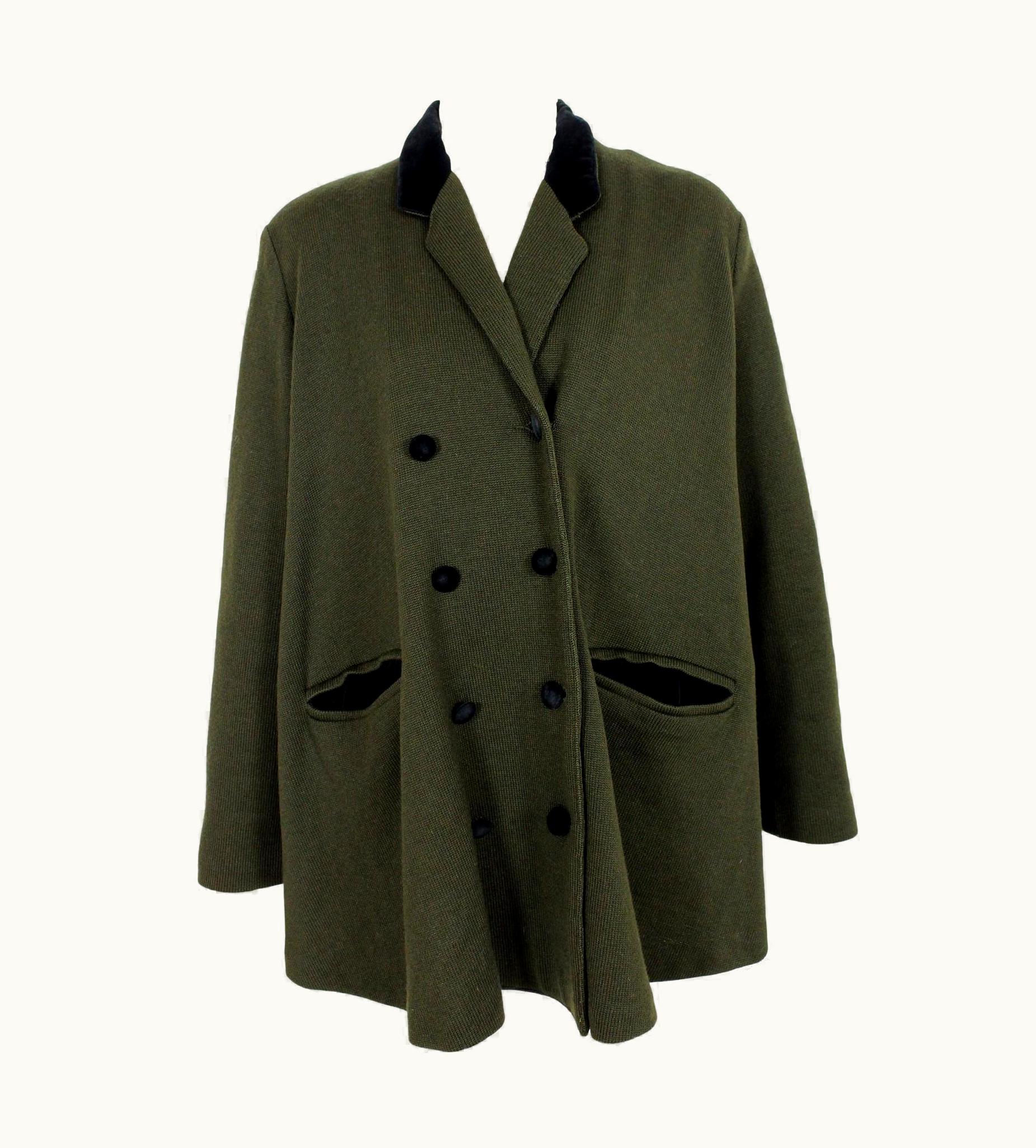Jean-Paul Gaultier Jean Paul Gaultier Green Wool Vintage Jacket