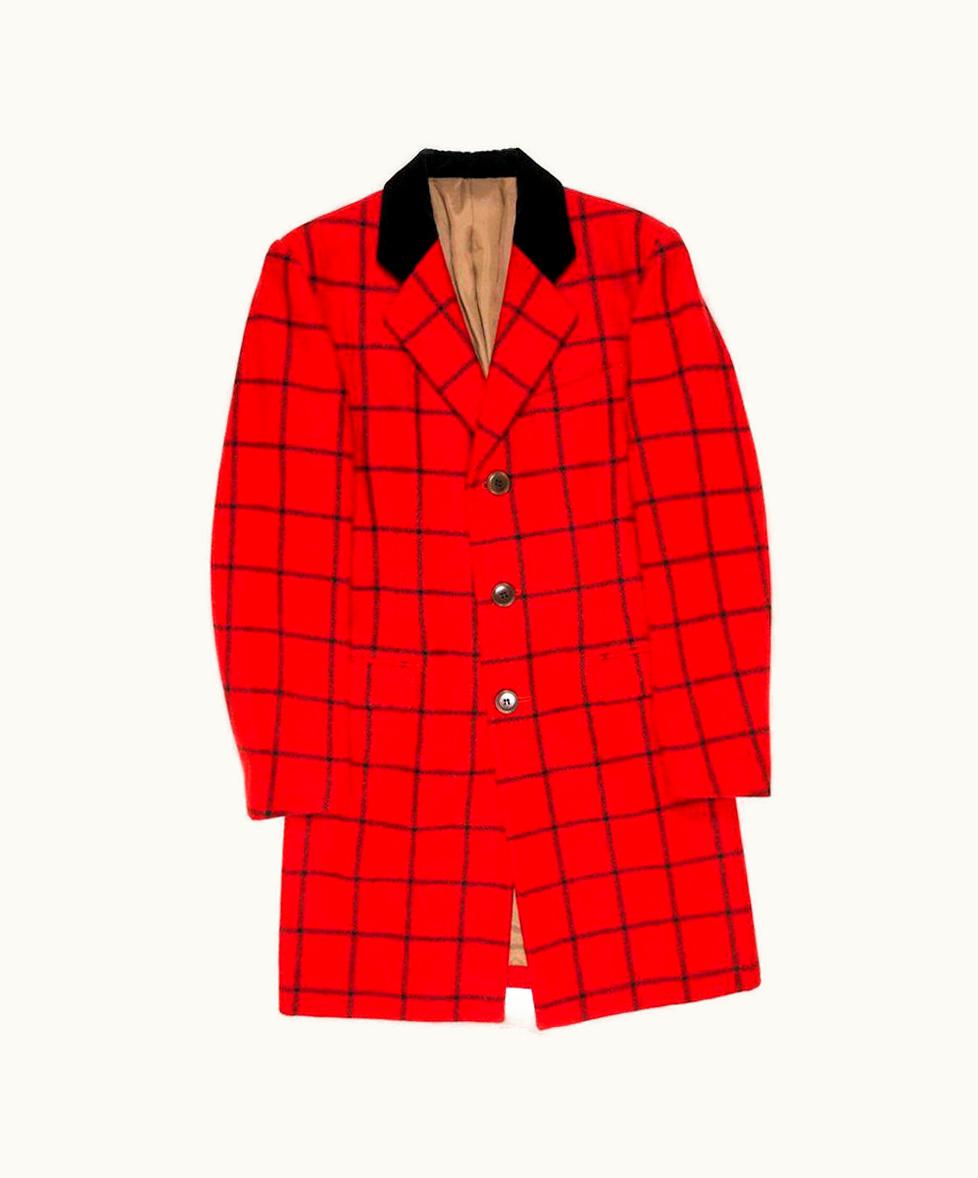 Jean-Paul Gaultier Jean Paul Gaultier Classique AW1997 Checked Overcoat