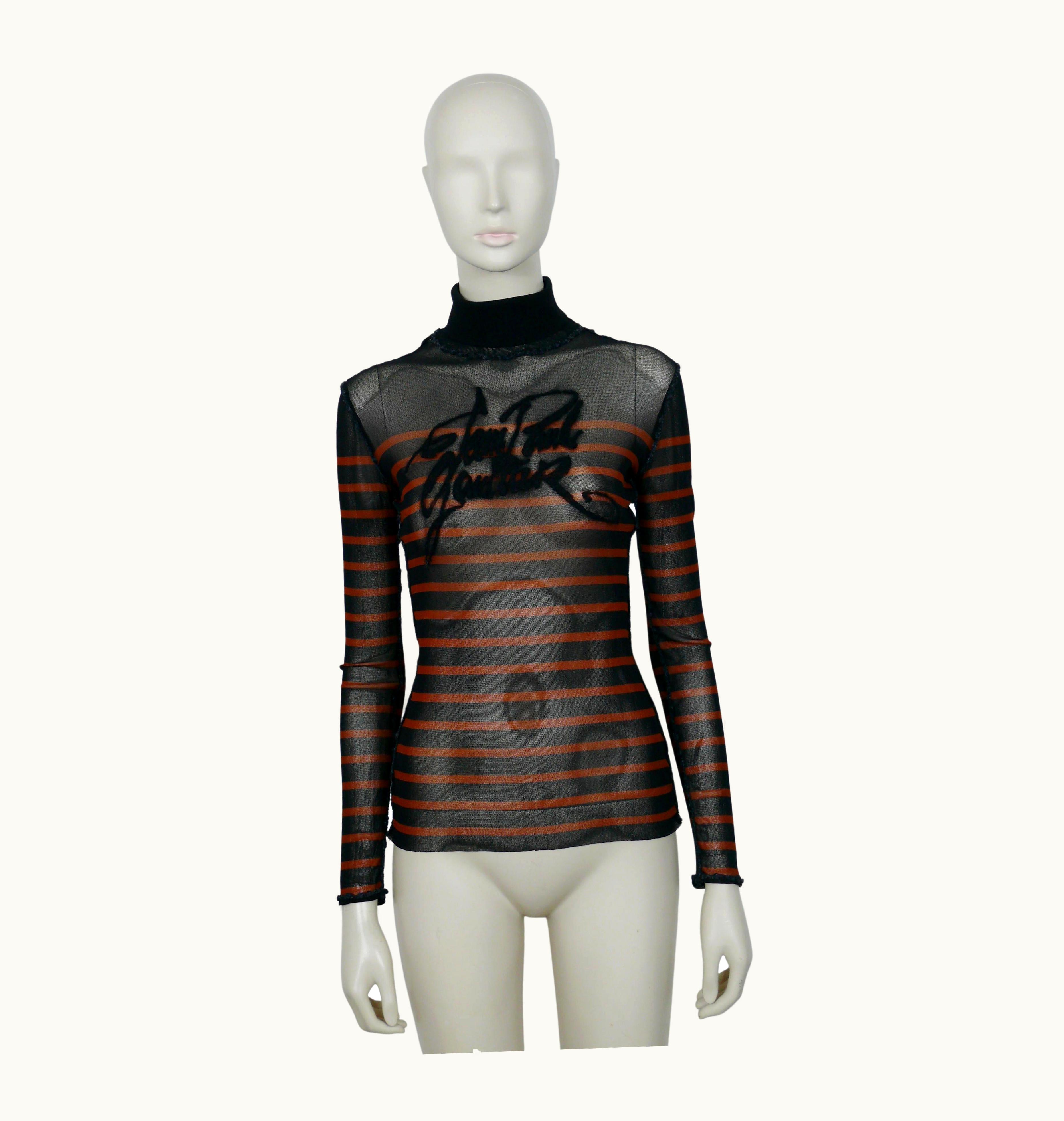 Jean-Paul Gaultier Jean Paul Gaultier Vintage Matelot Sheer Mesh Top