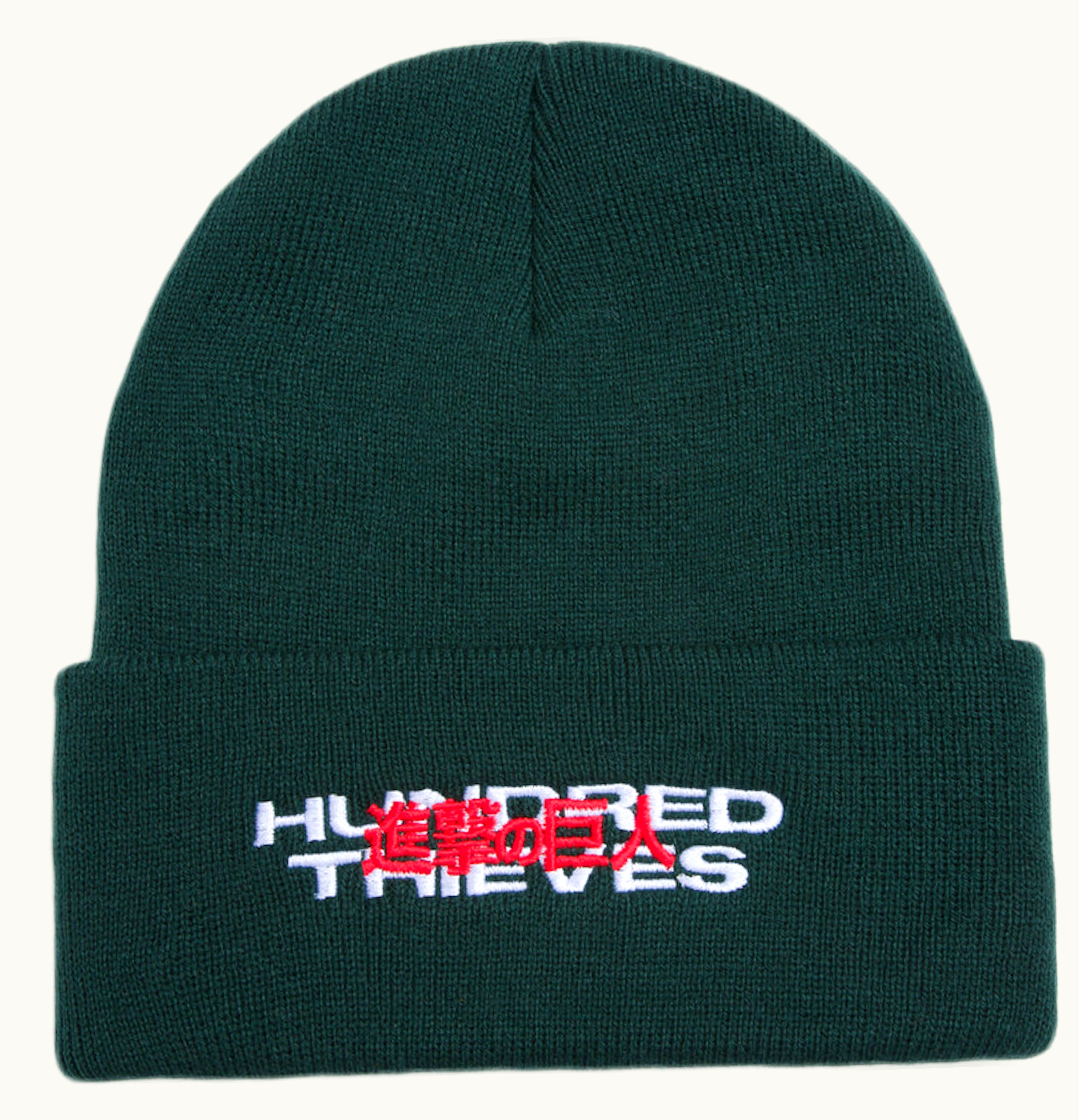 100 Thieves 100 Thieves x Attack on Titan Beanie Green
