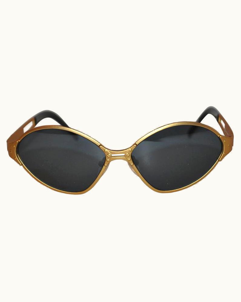 Jean-Paul Gaultier Jean Paul Gaultier Gold Tone Accented With Stud Sunglasses