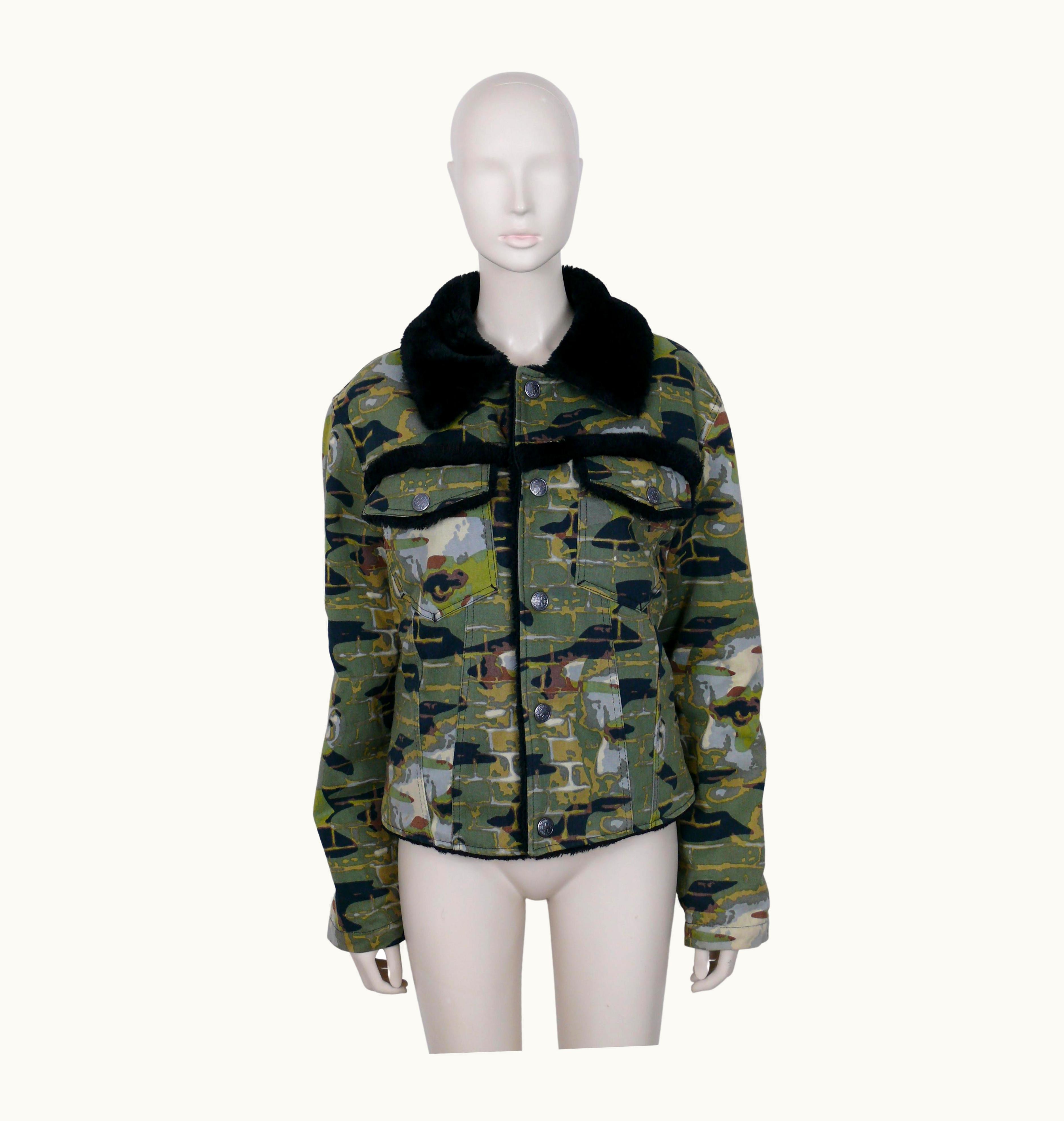 Jean-Paul Gaultier Jean Paul Gaultier Vintage Camouflage Faces Jacket