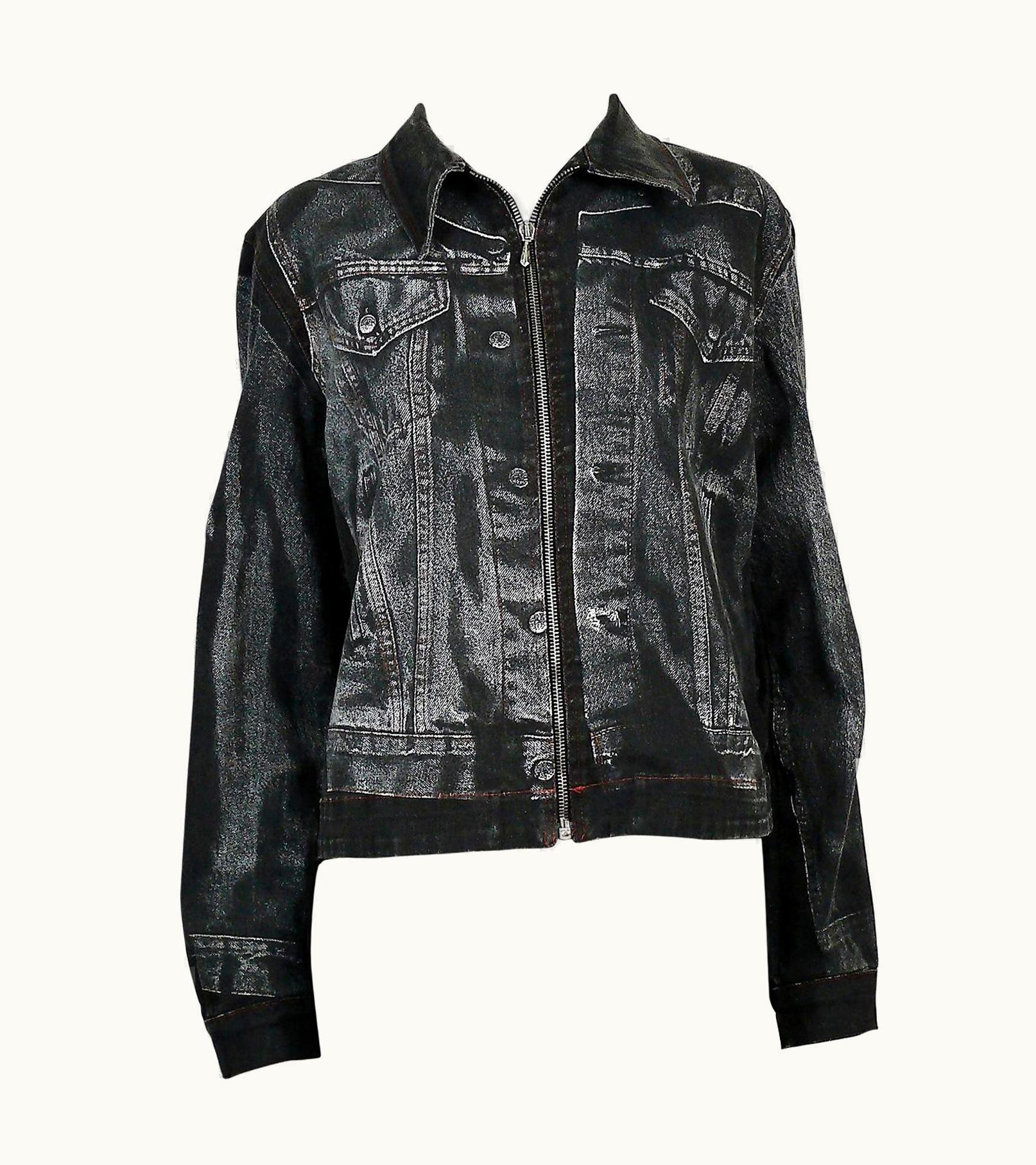 Jean-Paul Gaultier Jean Paul Gaultier Vintage Trompe 'oeil Denim Jacket