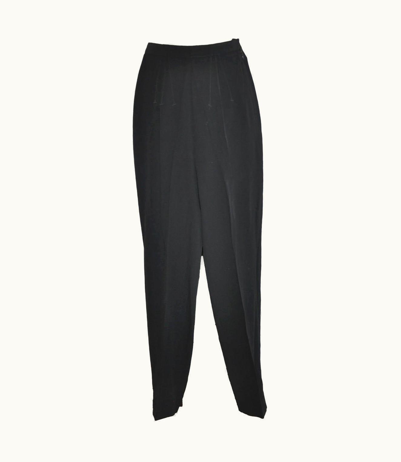 Jean-Paul Gaultier Jean Paul Gaultier Black Pencil Style Embroidered Detailing Trouser