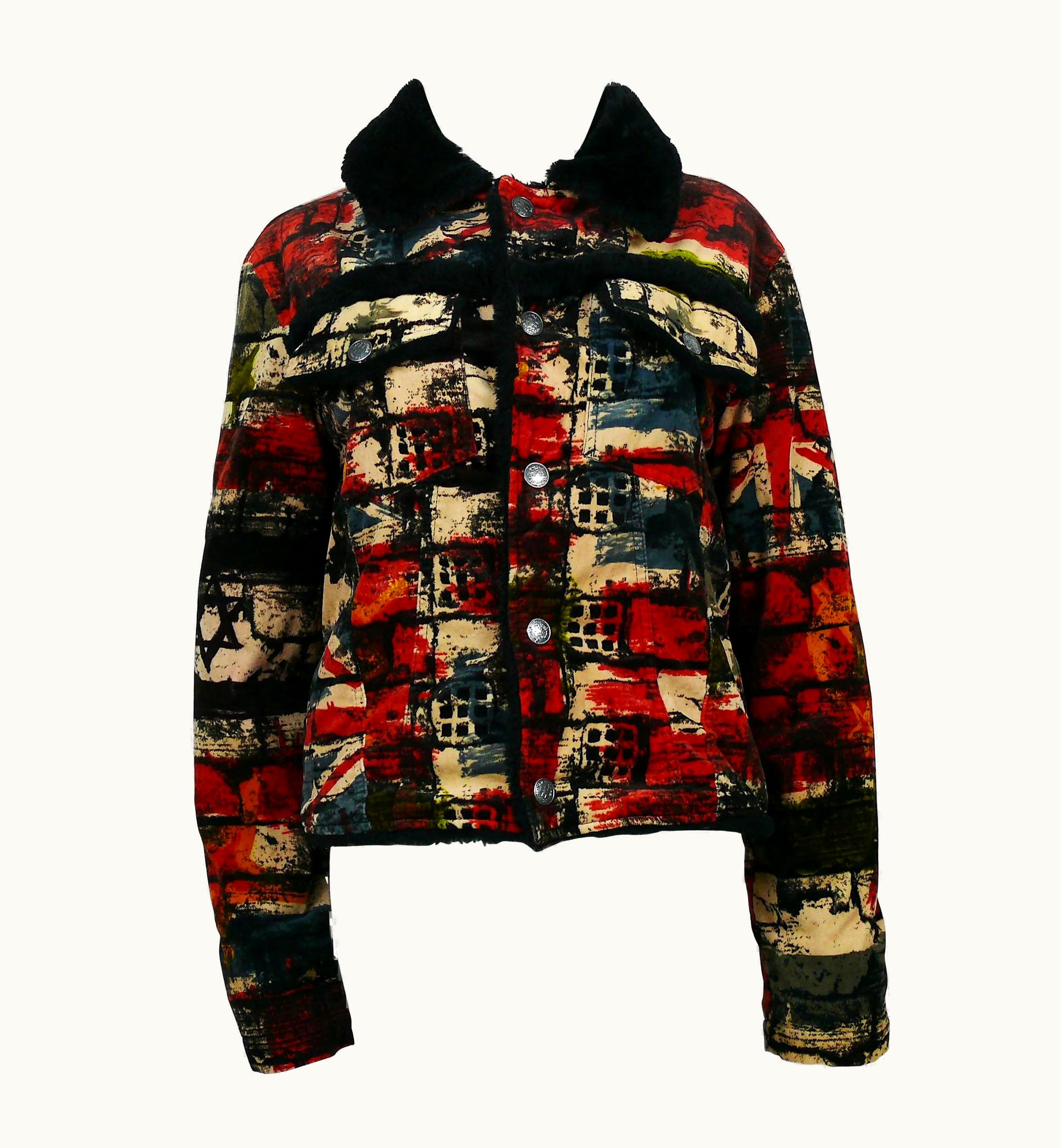 Jean-Paul Gaultier Jean Paul Gaultier Vintage Wall And Flags Print Jacket