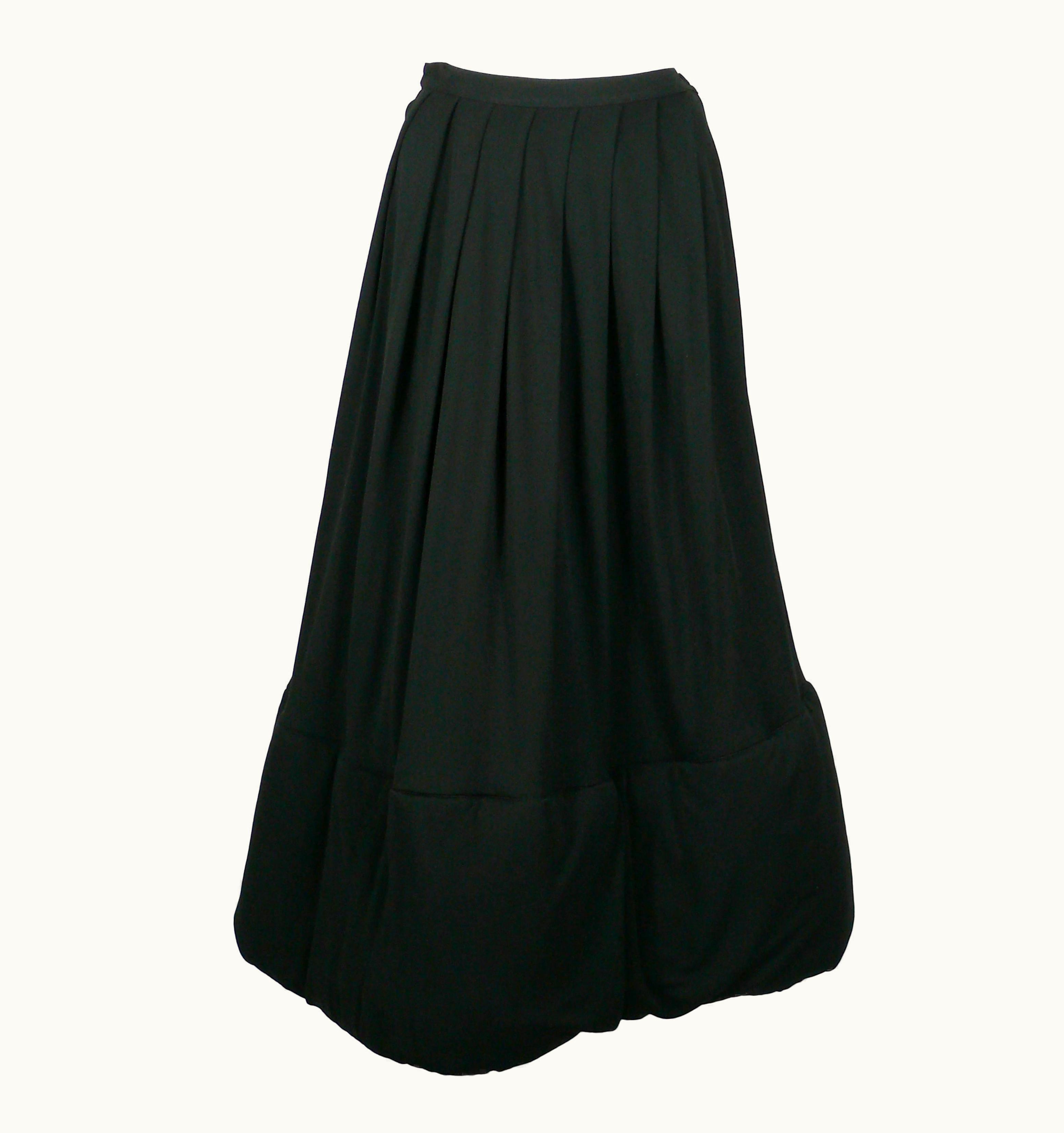 Jean-Paul Gaultier Jean Paul Gaultier Classique Vintage 1990s Rare Black Padded Skirt