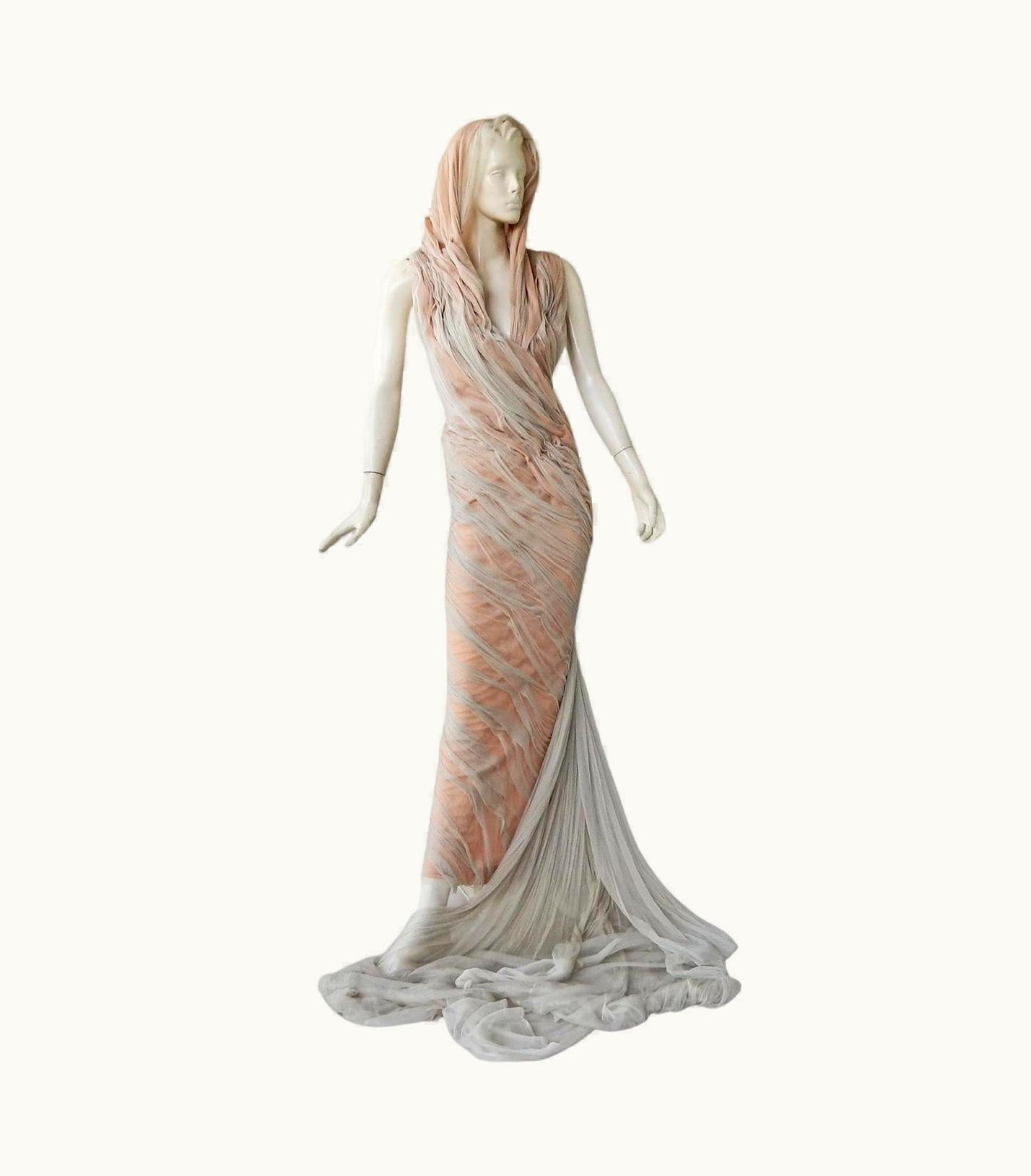 Jean-Paul Gaultier Rare Runway Jean Paul Gaultier Haute Couture Dreamy Diaphanous Diva Gown