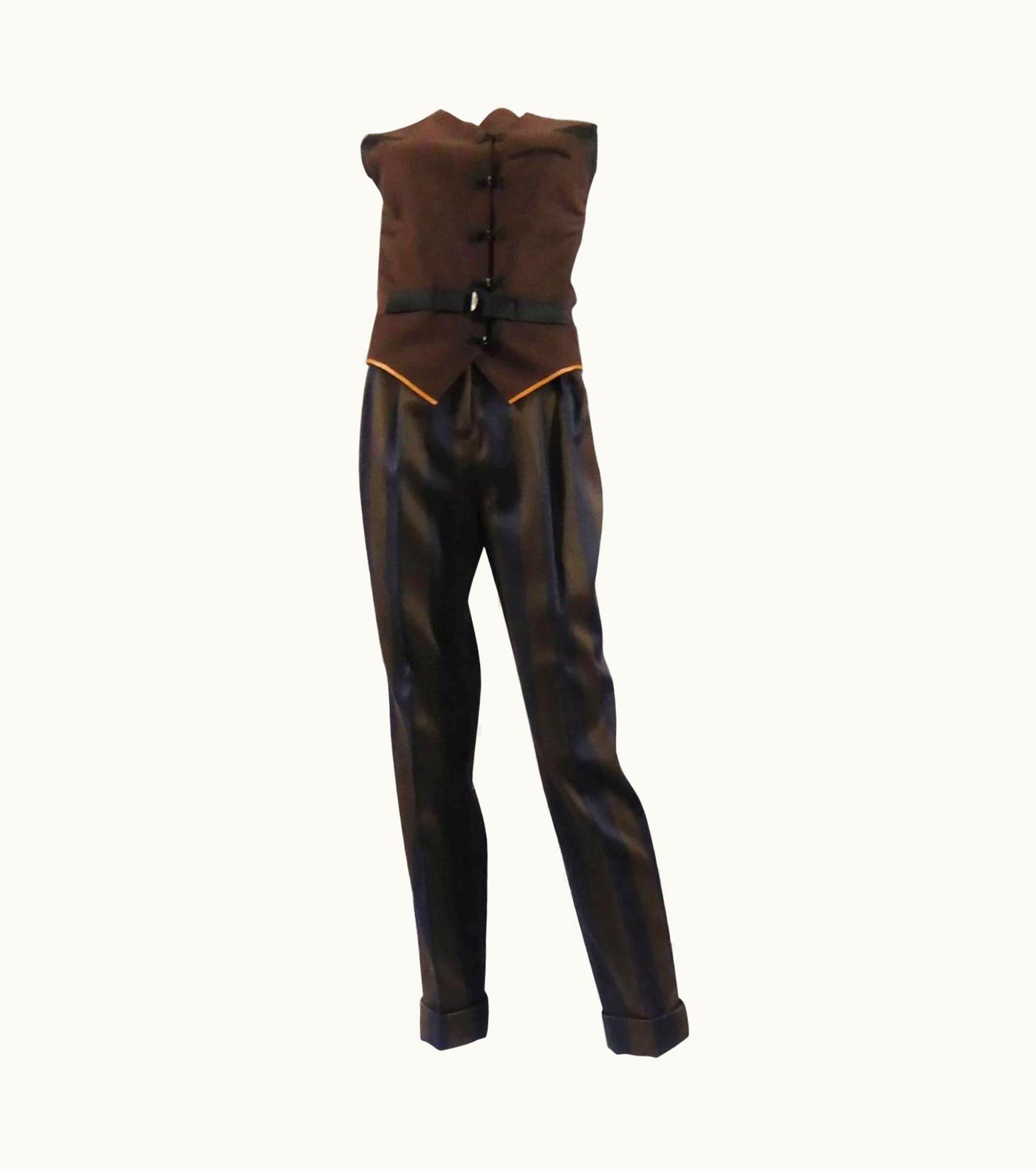 Jean-Paul Gaultier A Jean-Paul Gaultier Femme Two-pieces Wool Suit Circa 2000