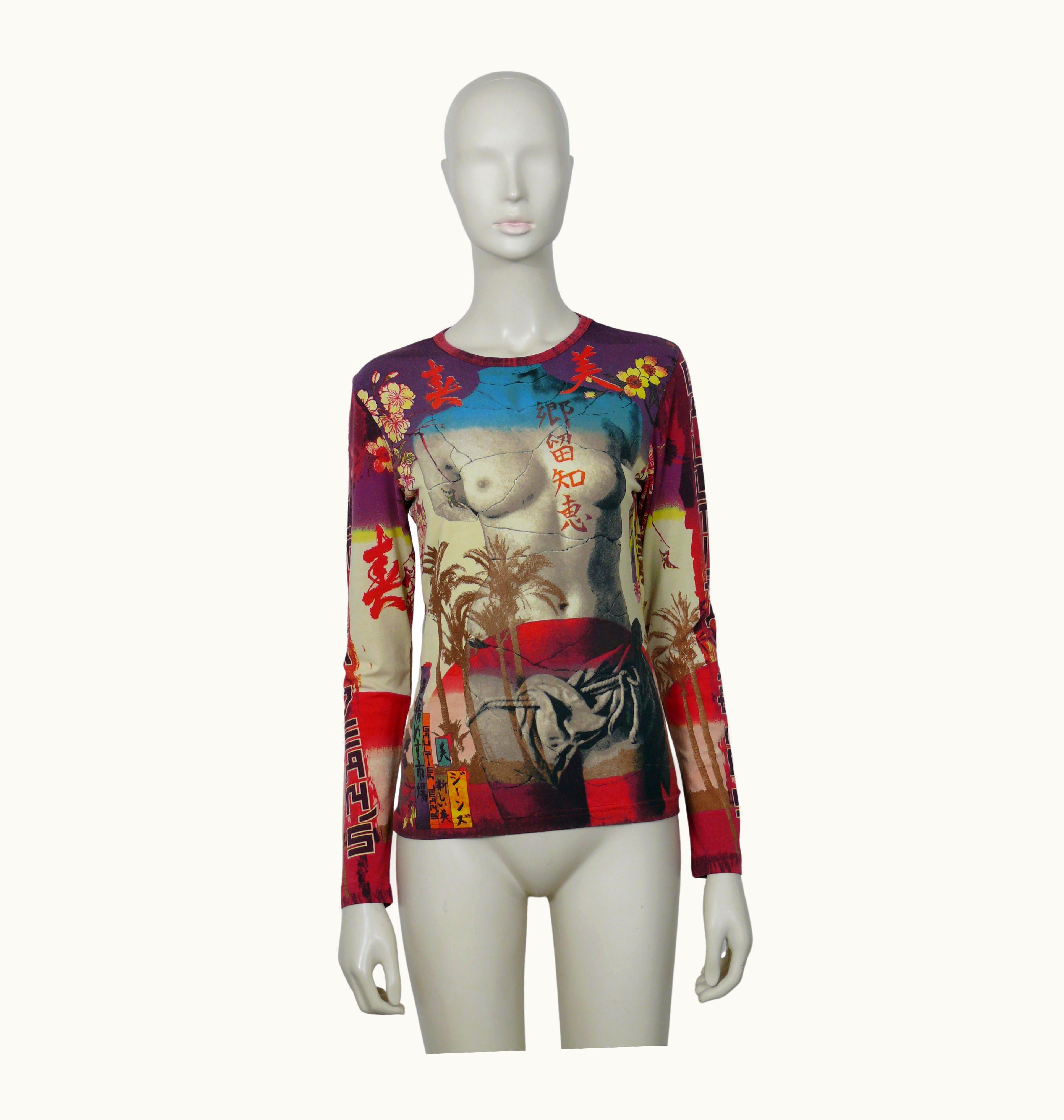 Jean-Paul Gaultier Jean Paul Gaultier Vintage Broken Venus Statue Bust Japanese Print Top