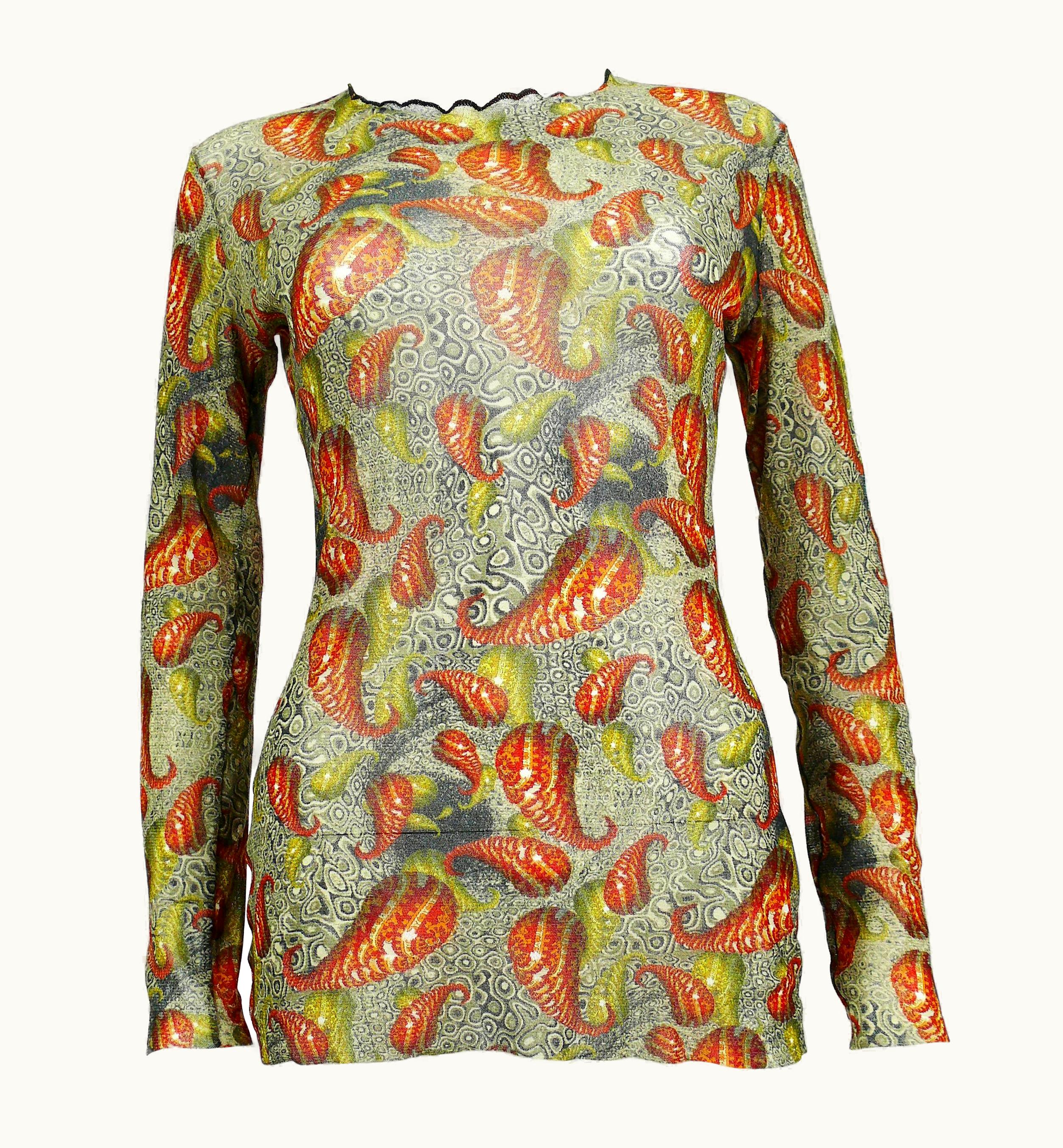 Jean-Paul Gaultier Jean Paul Gaultier Vintage Op Art Mesh Unisex Top